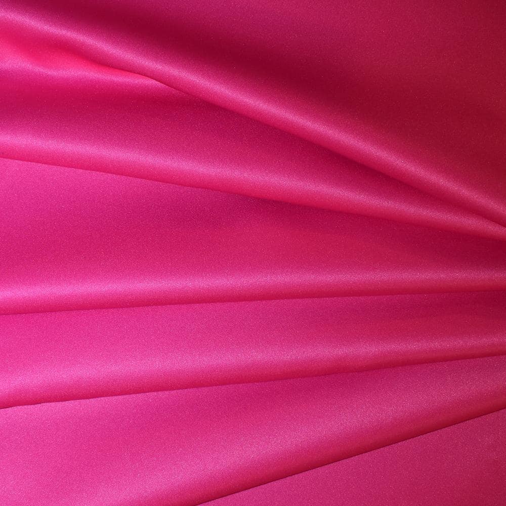 Dyed To Match Fuchsia Matte Satin Fabric