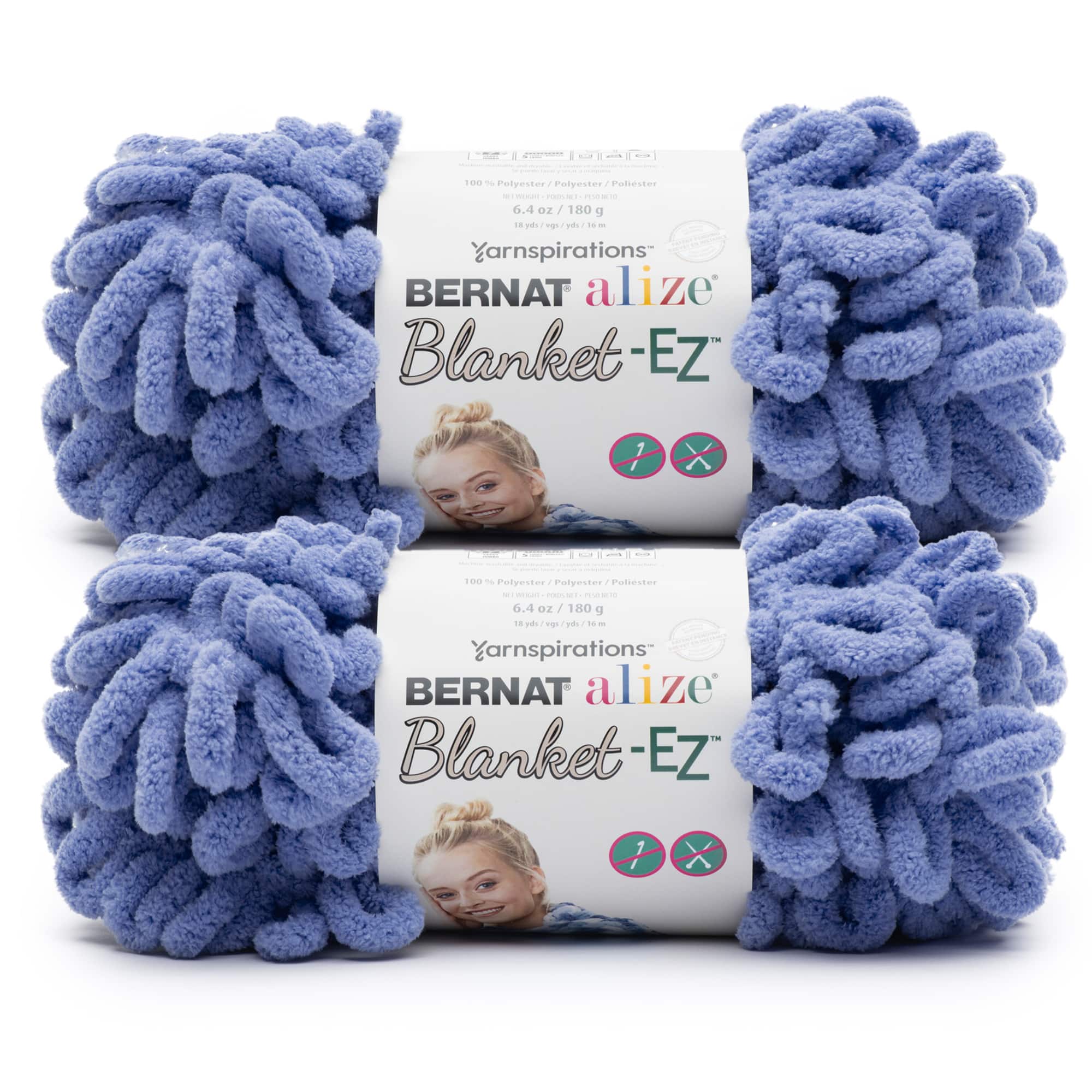 2 Pack Bernat&#xAE; Alize&#xAE; Blanket-EZ&#x2122; Yarn