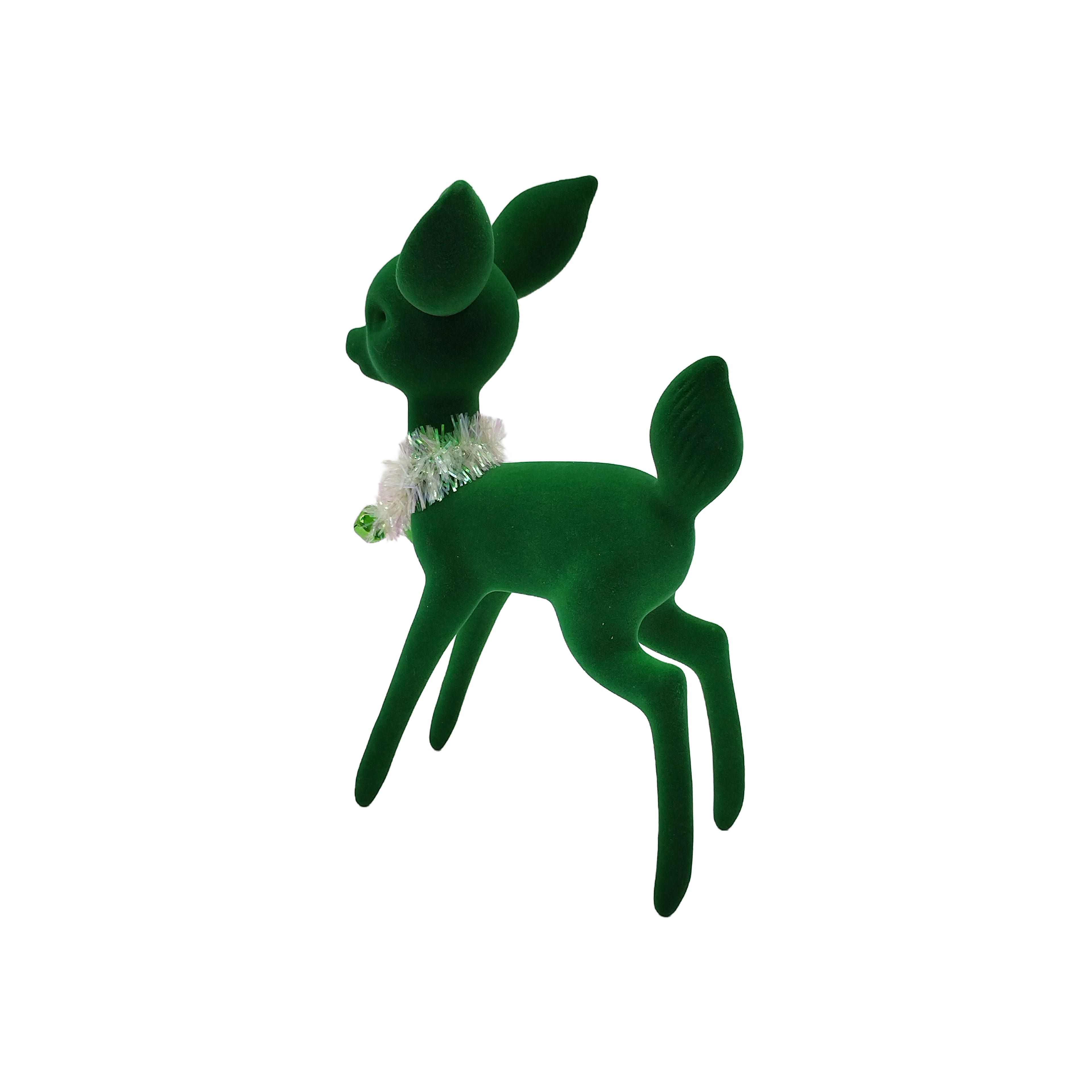 Flocked Deer Tabletop D&#xE9;cor by Ashland&#xAE;