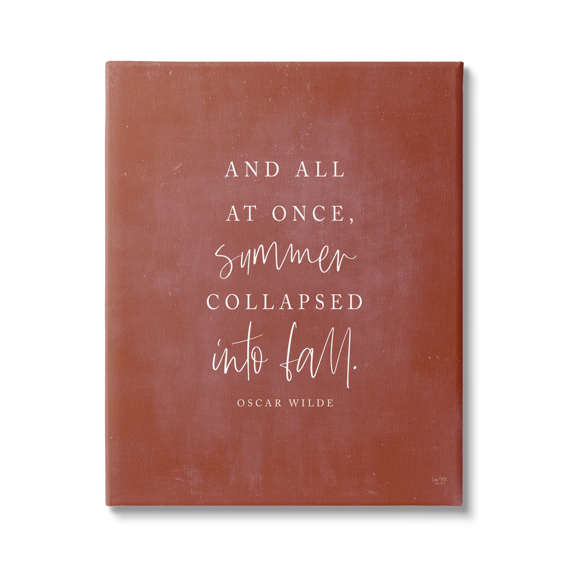 Stupell Industries Oscar Wilde Fall Quote Canvas Wall Art