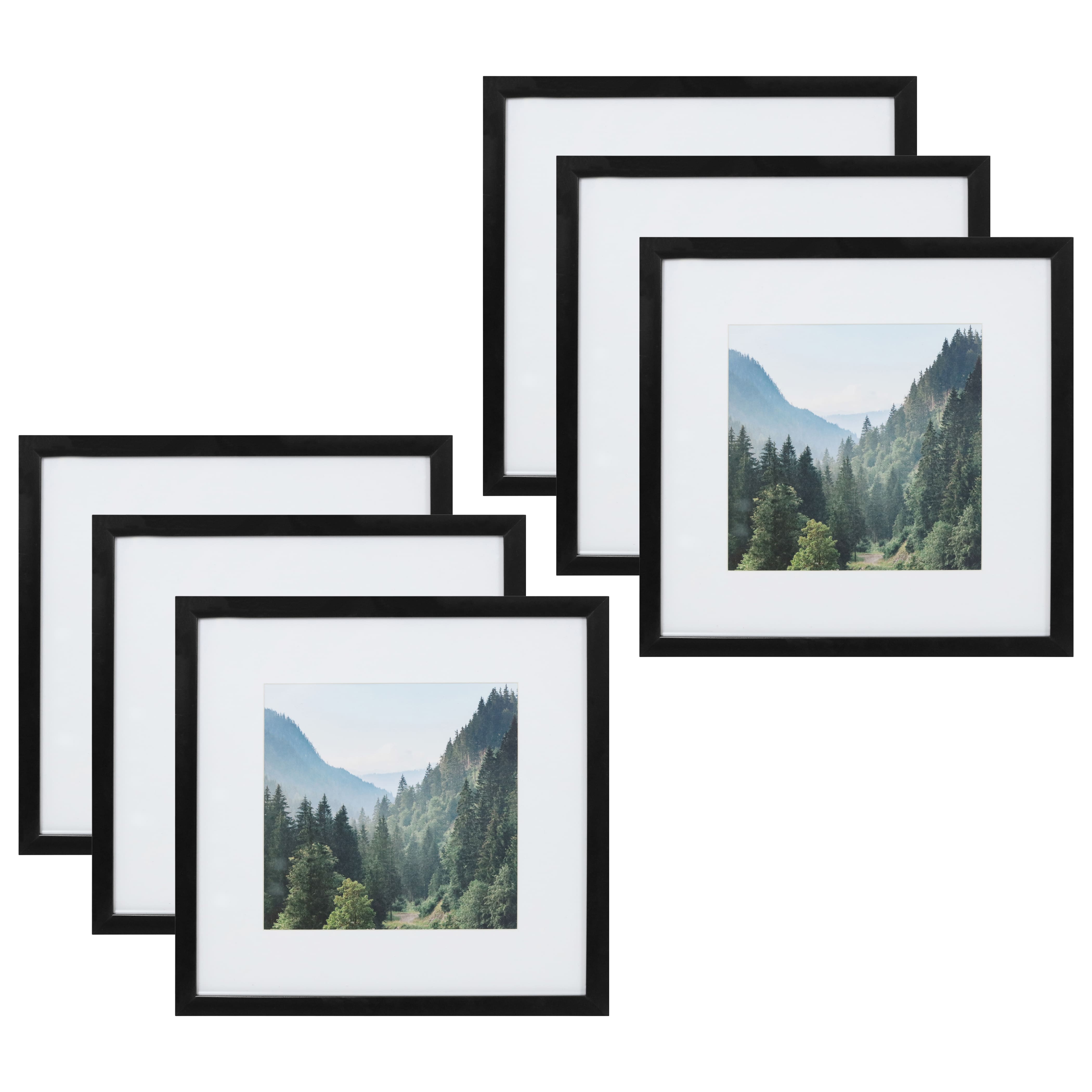 6 Packs: 3 ct. (18 total) Gallery™ Black Frame with Mat by Studio Décor®