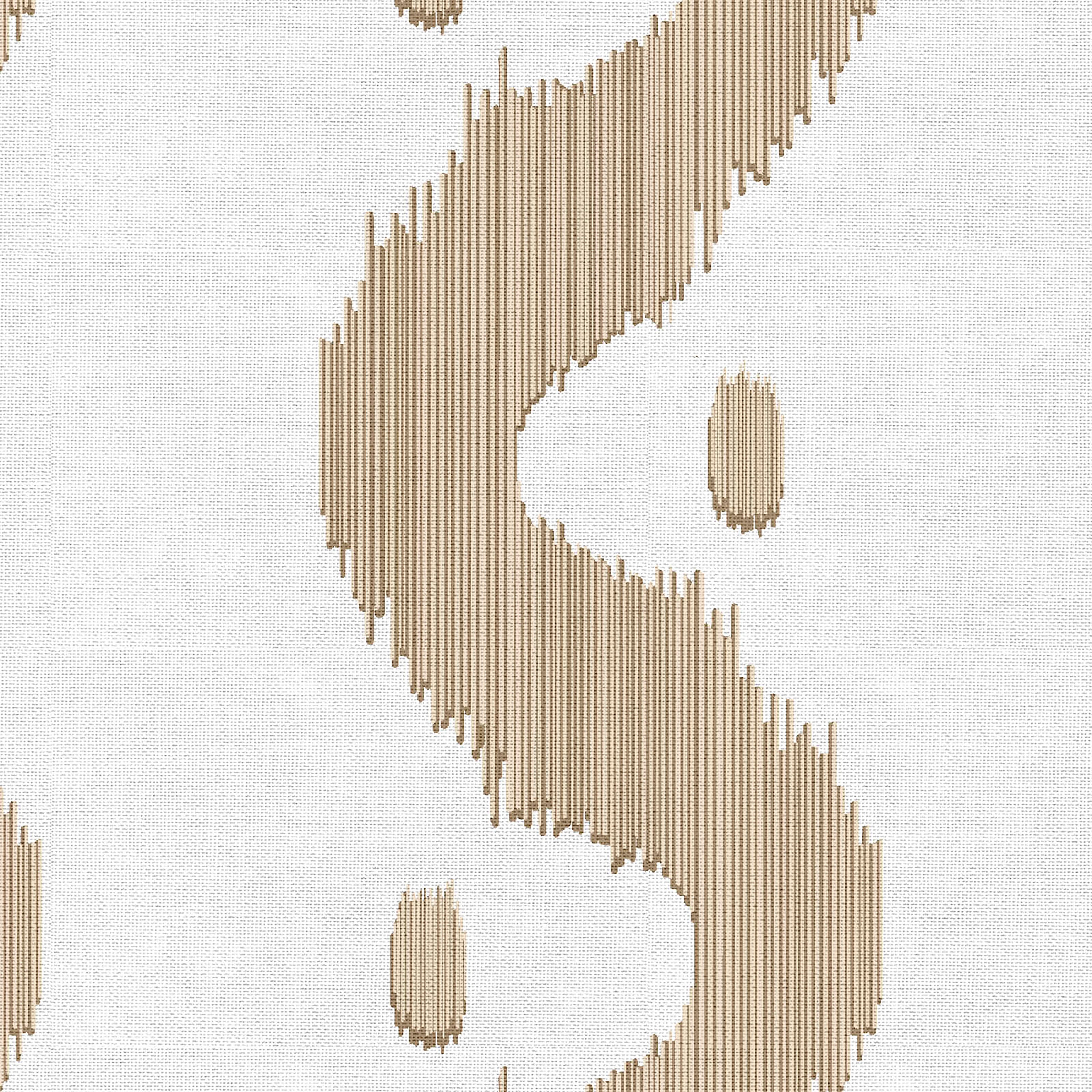 Madcap Cottage Prints Charming Tan Wavy Lines &#x26; Dots Cotton Fabric