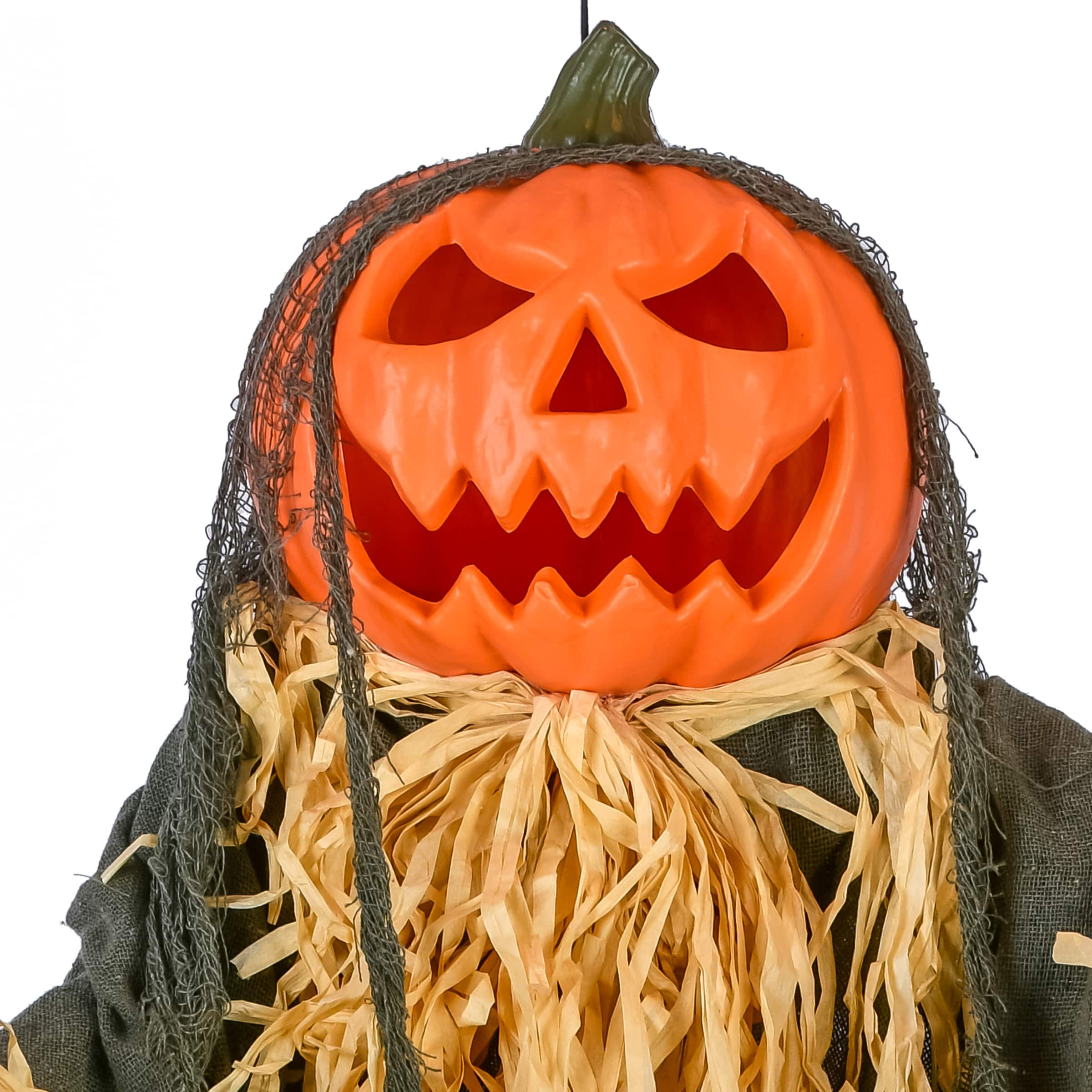 Husker The Corn Keeper Animatronic Scarecrow Halloween W/ LED Eyes Best ...