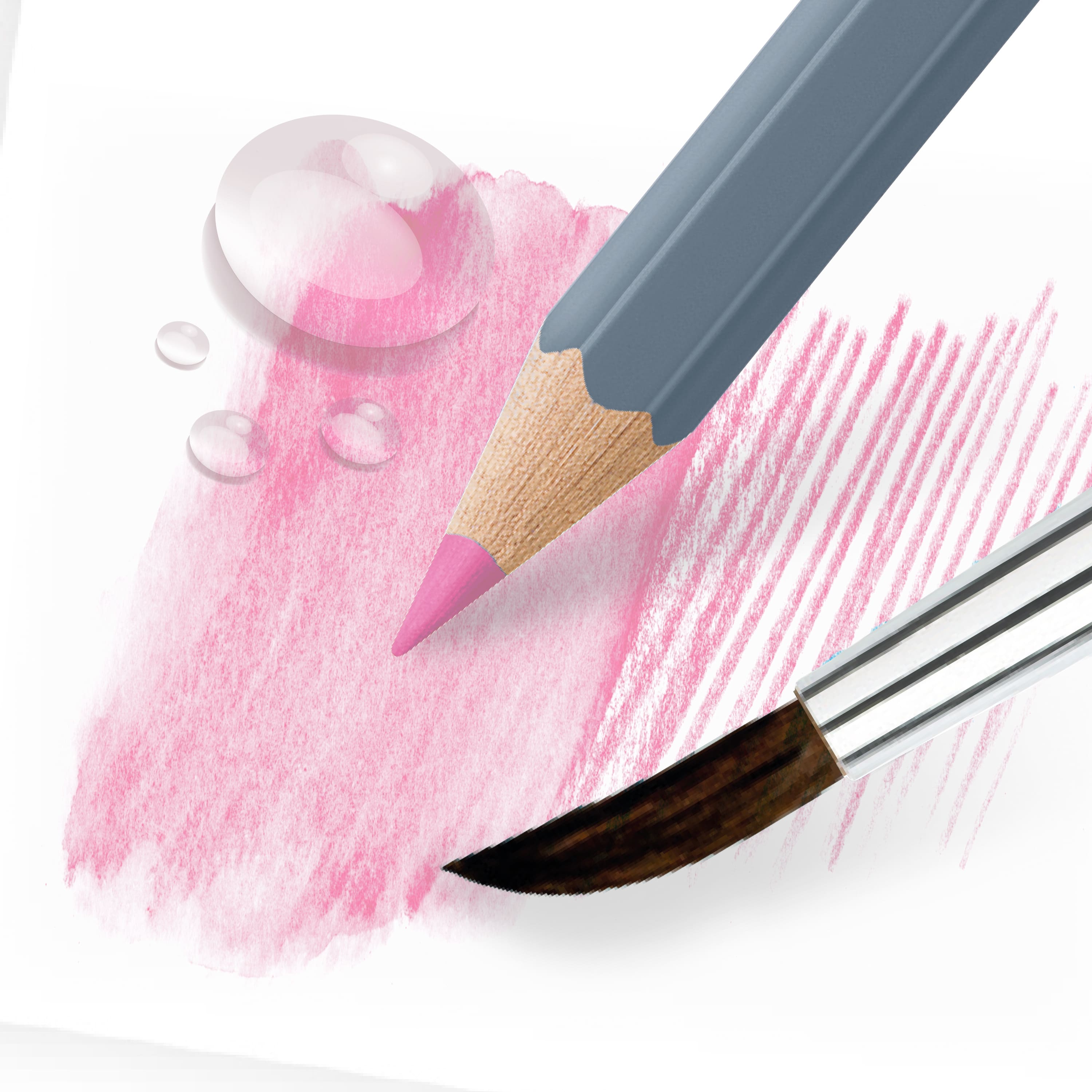 Faber-Castell&#xAE; Goldfaber Aqua 12 Color Pastel Watercolor Pencil Set