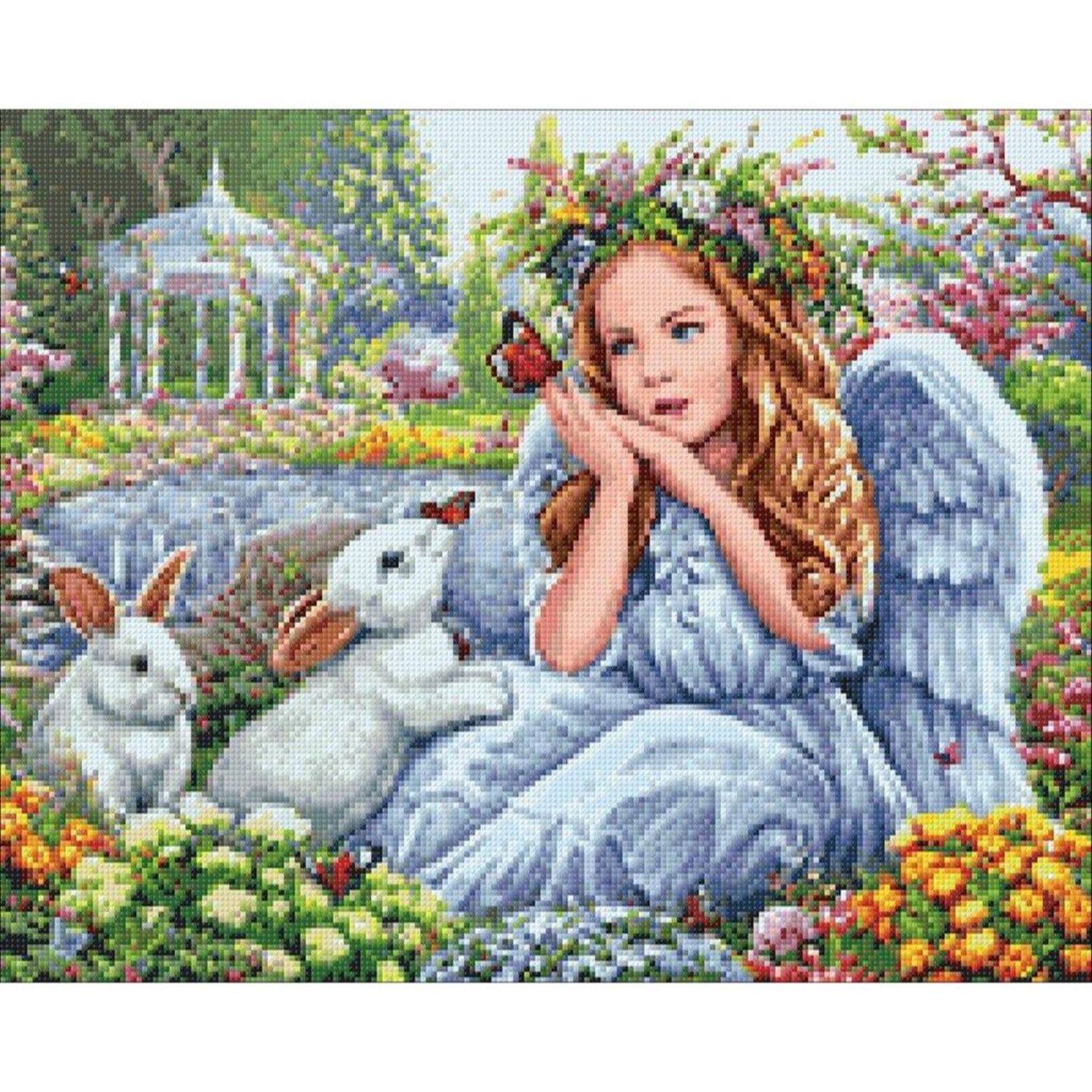 Crafting Spark Diamond Painting Kit Angel In The Garden Crafting Spark