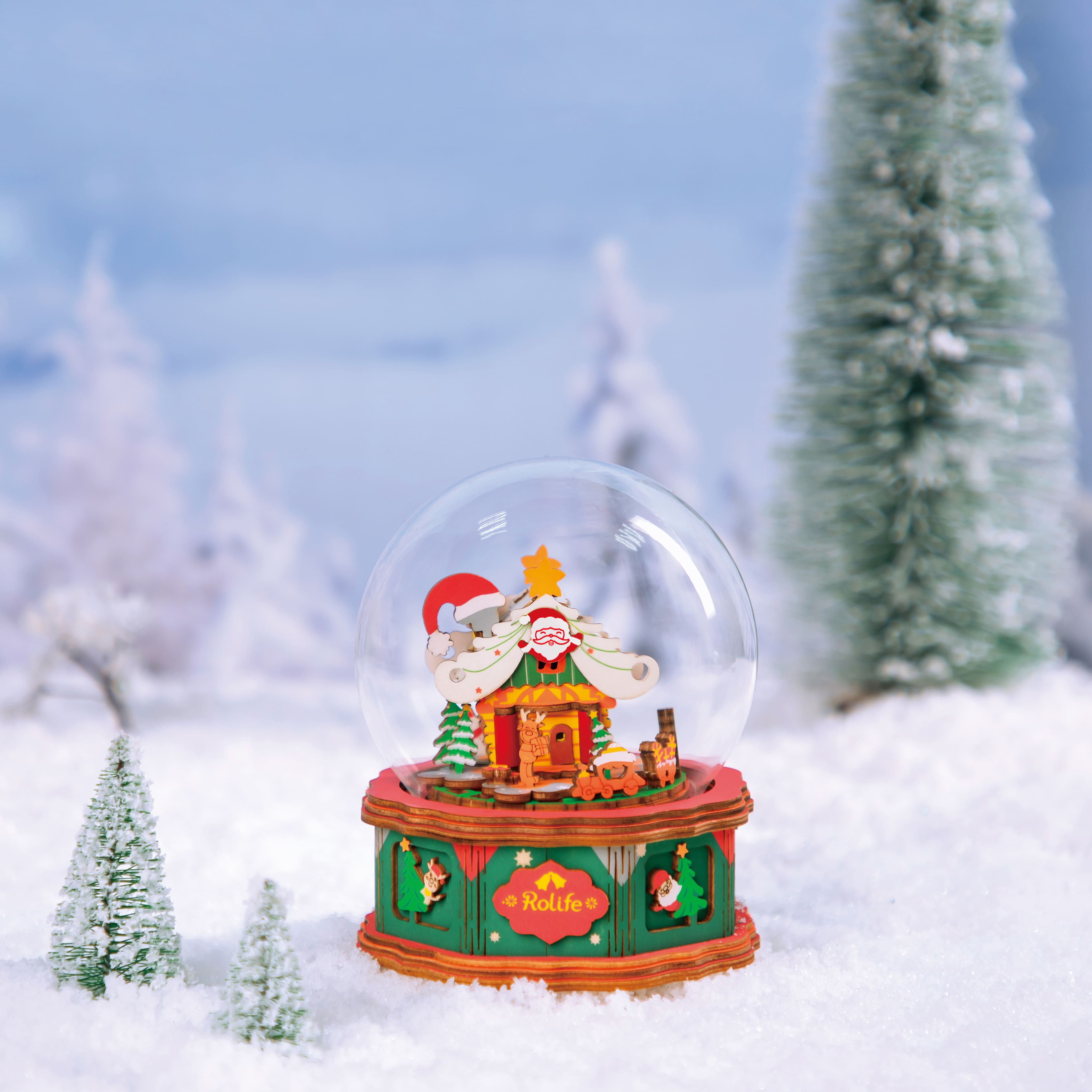 Rolife&#xAE; Christmas Town Snow Globe Music Dreamer Kit