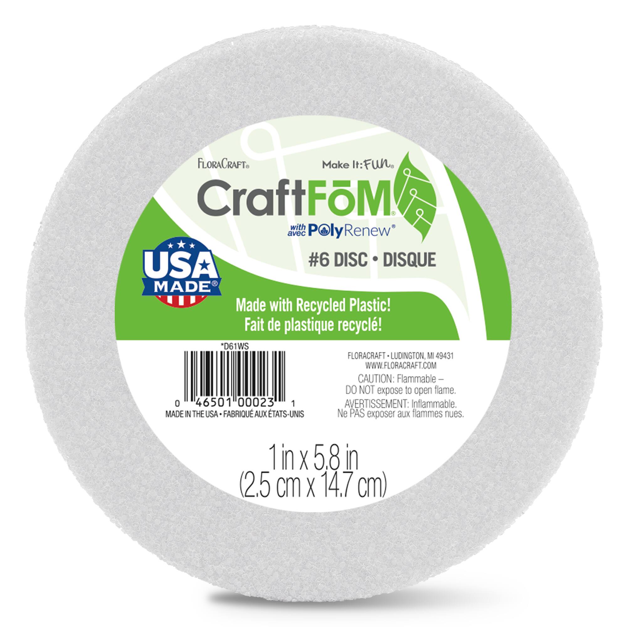 Styrofoam® Disc, White