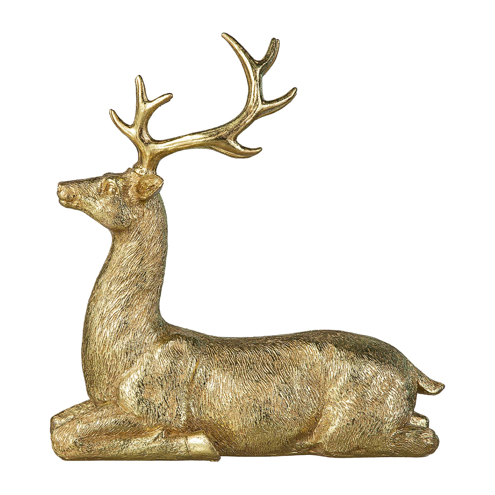 Glitzhome® 11" Lying Reindeer Table Décor