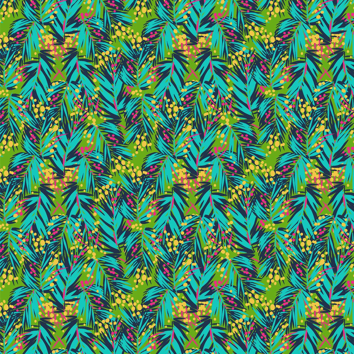 Springs Creative Tigris Tropical Palm Cotton Fabric