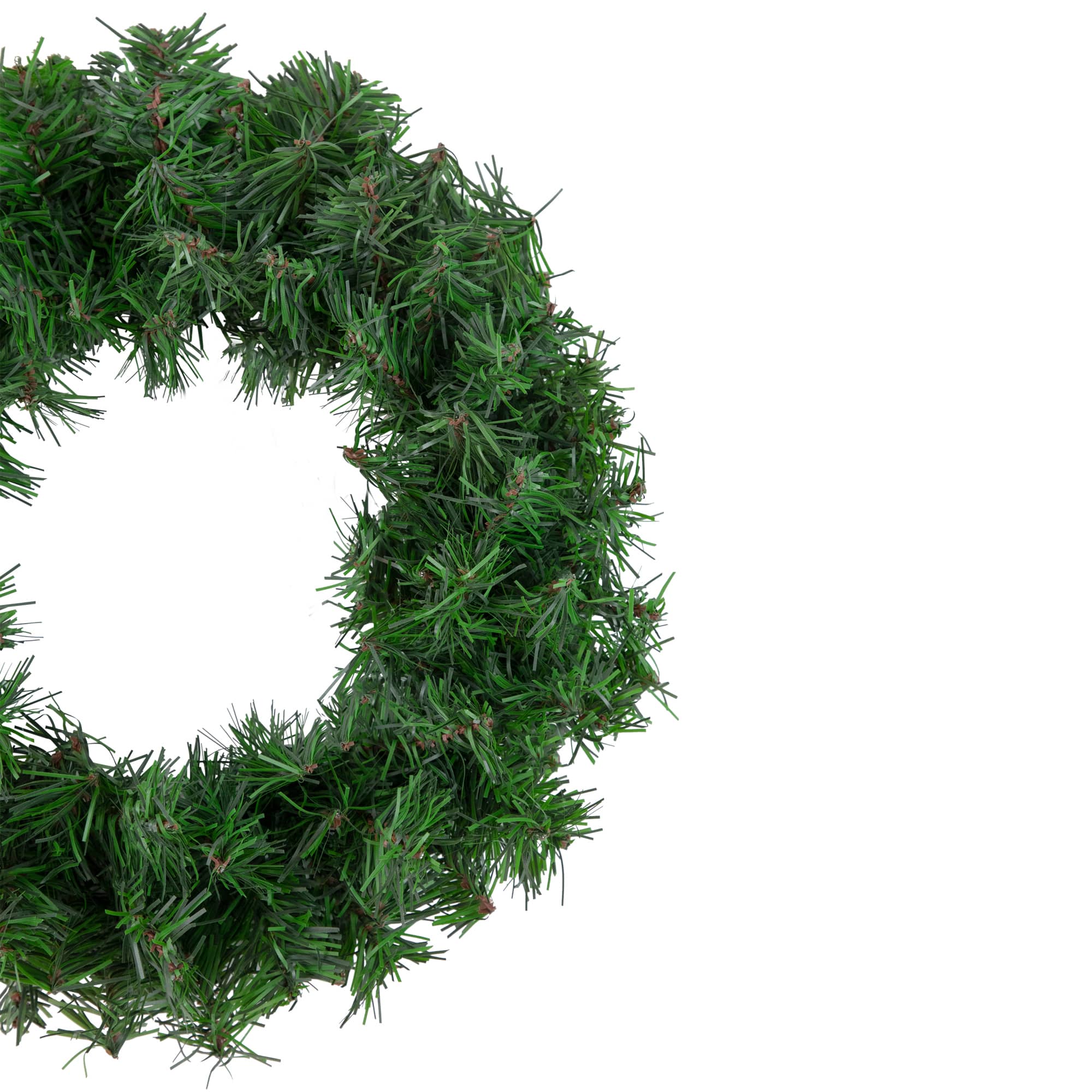 12" 2-Tone Green Canadian Pine Wreath