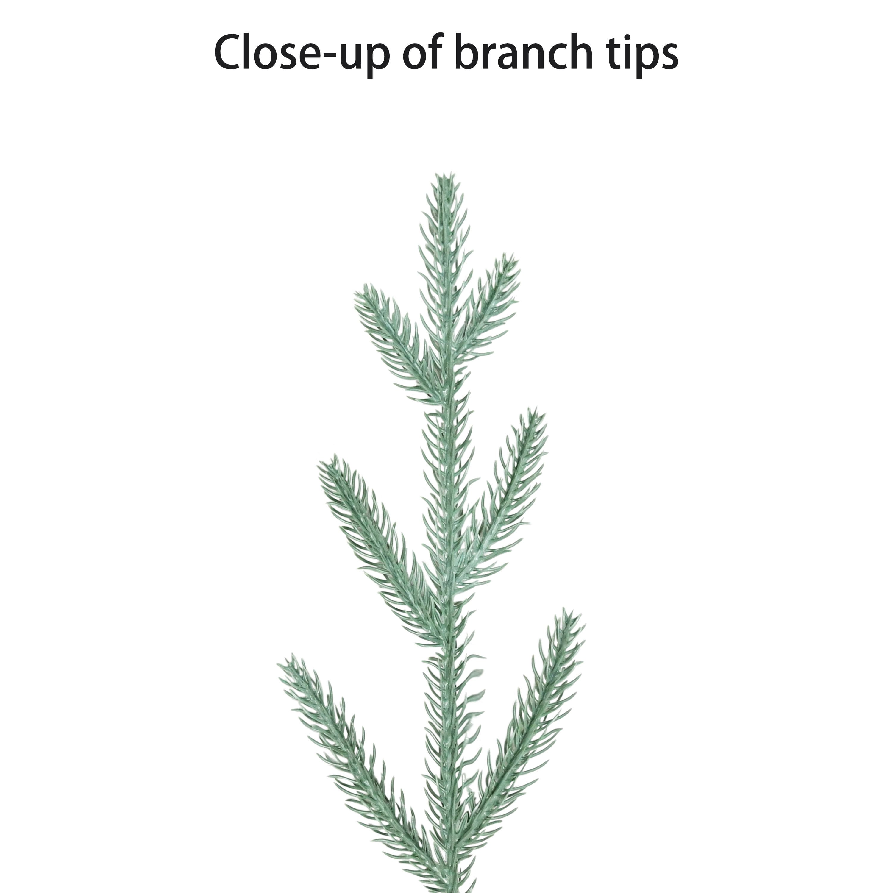 3ft. Pre-Lit Blue Arctic Fir Artificial Potted Christmas Tree, Warm White LED Lights