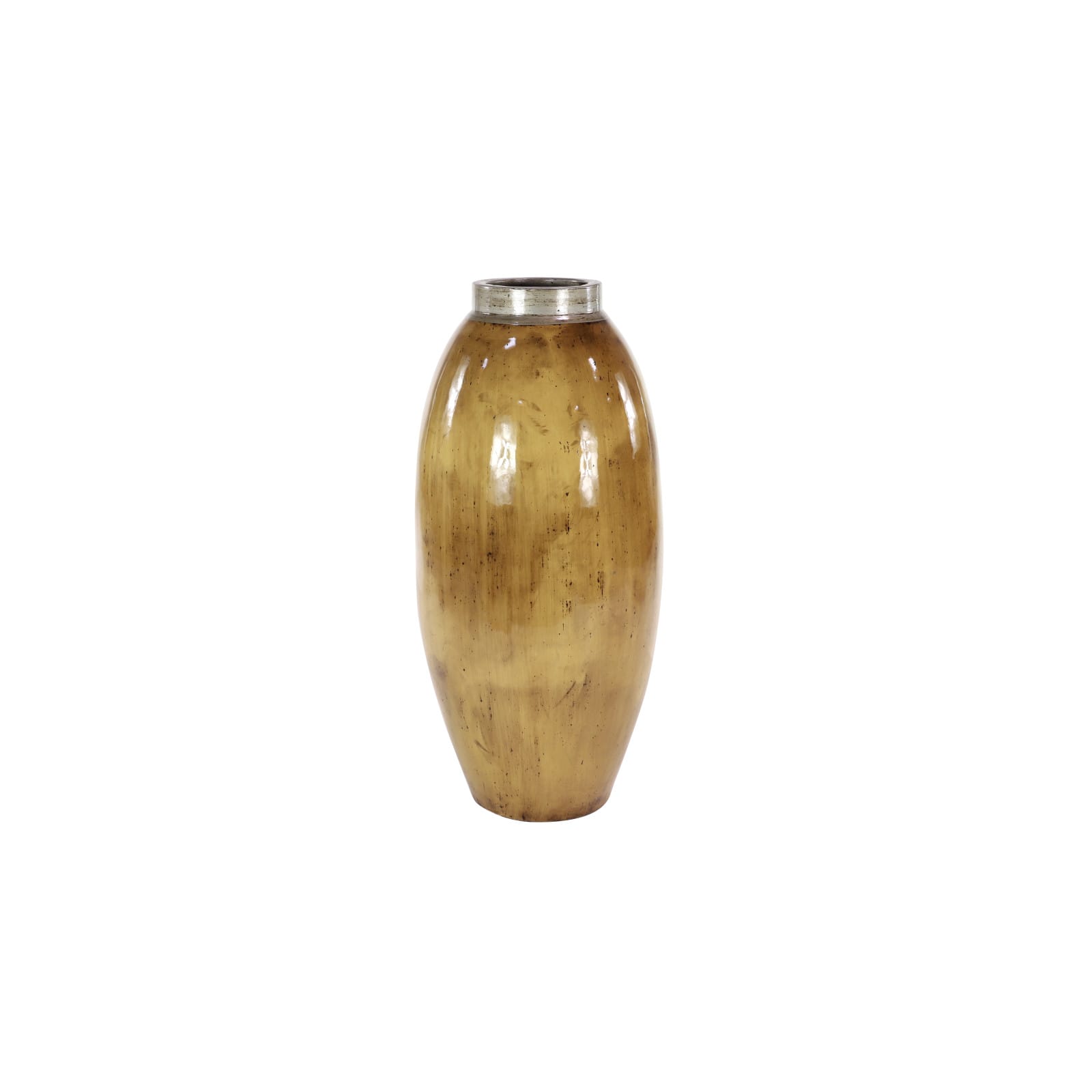 30&#x22; Brown Ceramic Rustic Vase