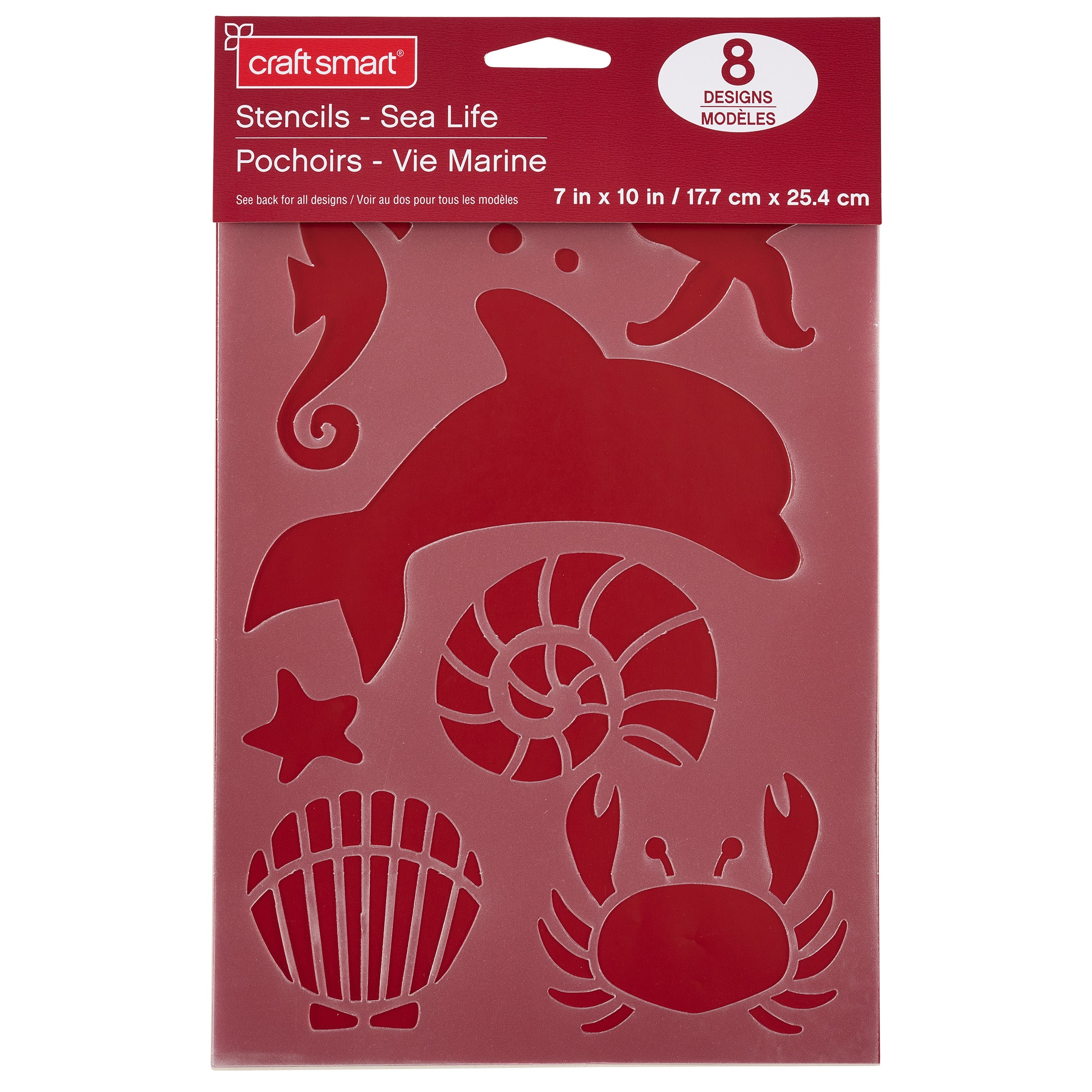 12 Pack: Sea Life Stencils by Craft Smart®, 7" x 10"