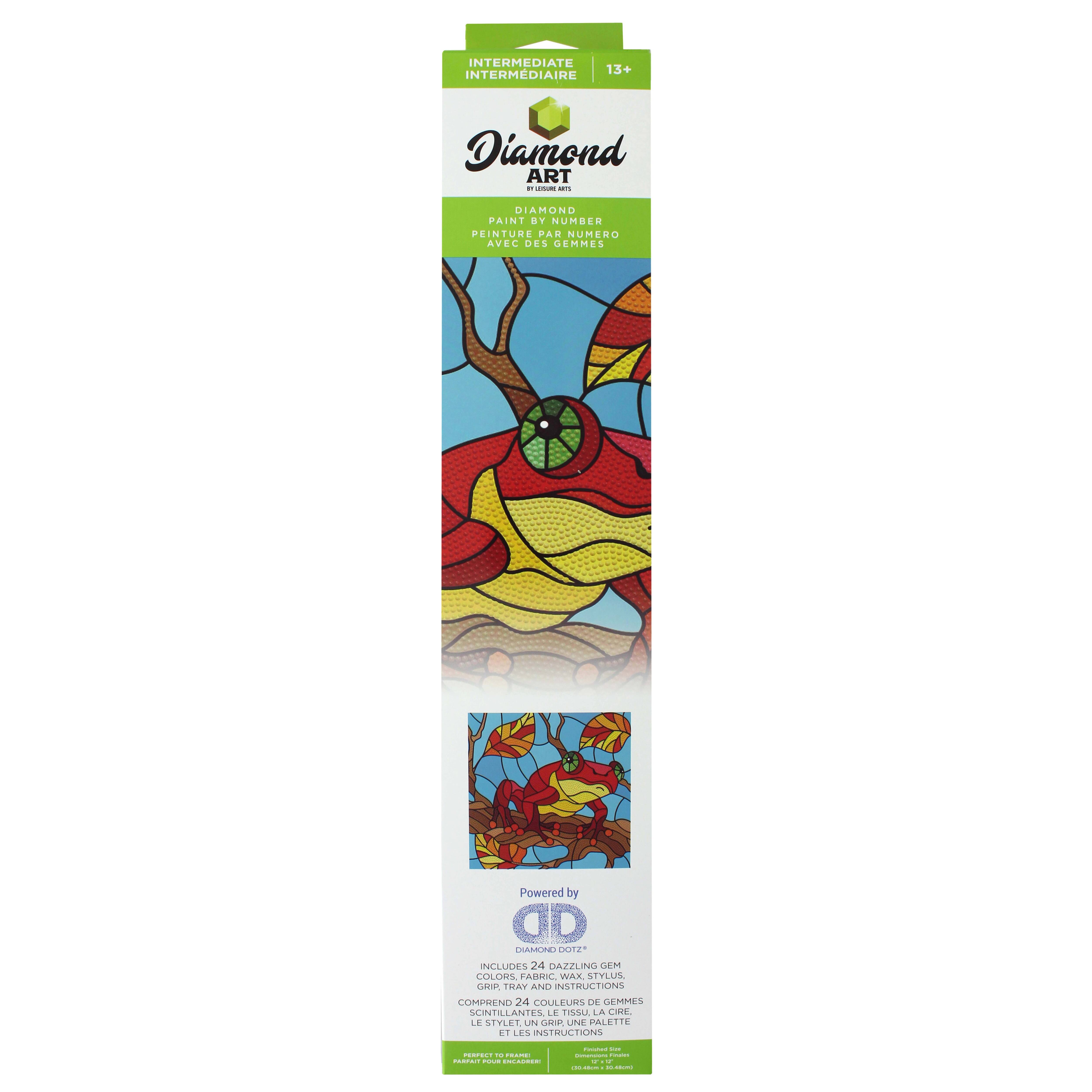 Diamond Art&#xAE; Stain Glass Frog Intermediate Kit