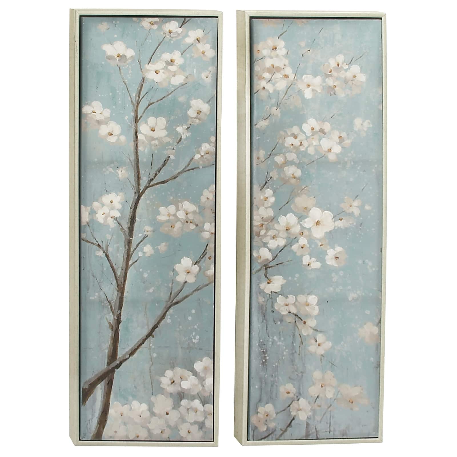 Aquamarine Floral Wall Décor Set