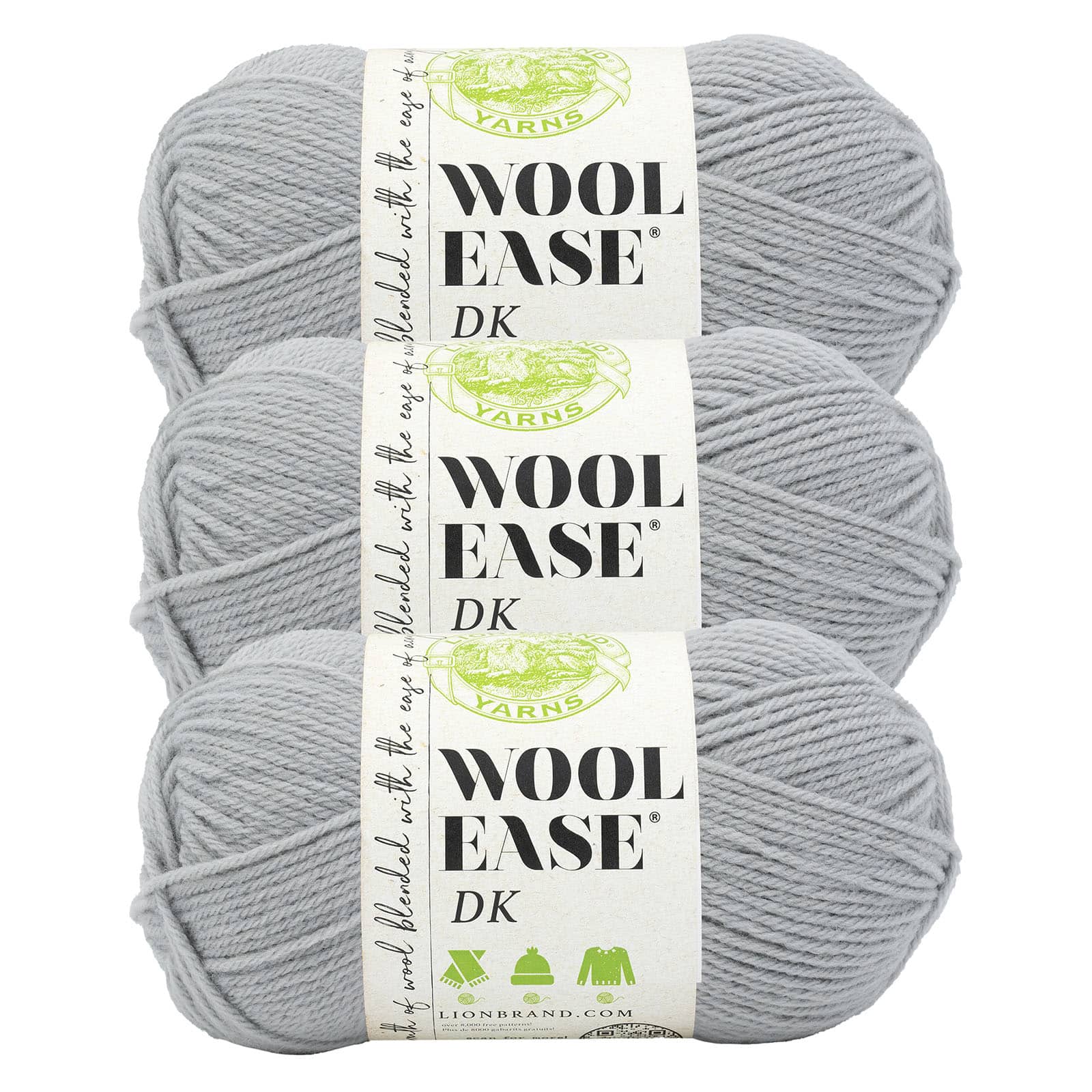 3 Pack Lion Brand&#xAE; Wool-Ease&#xAE; DK Yarn