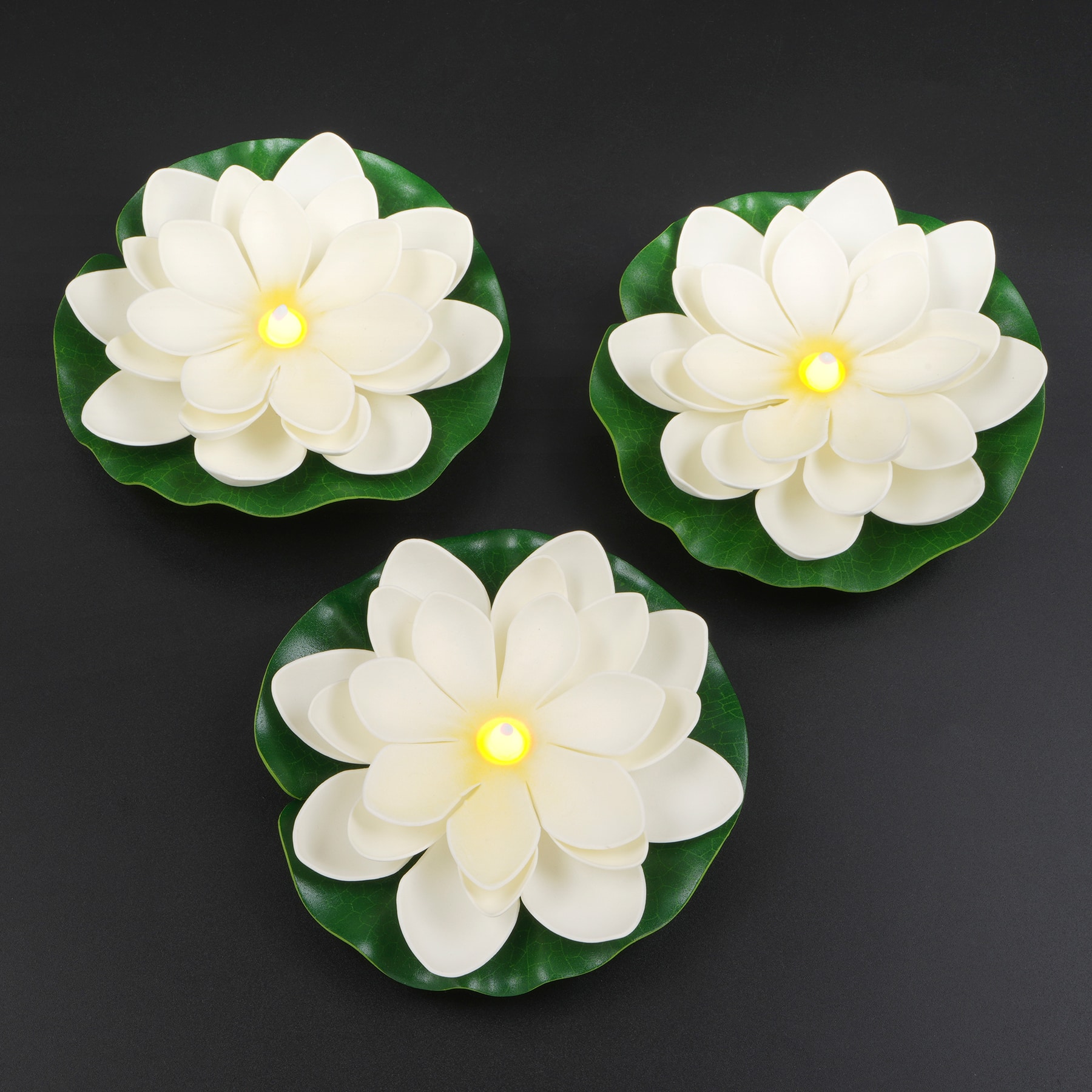 5.75&#x22; Floating LED Lotus Lights, 3ct. by Ashland&#xAE;