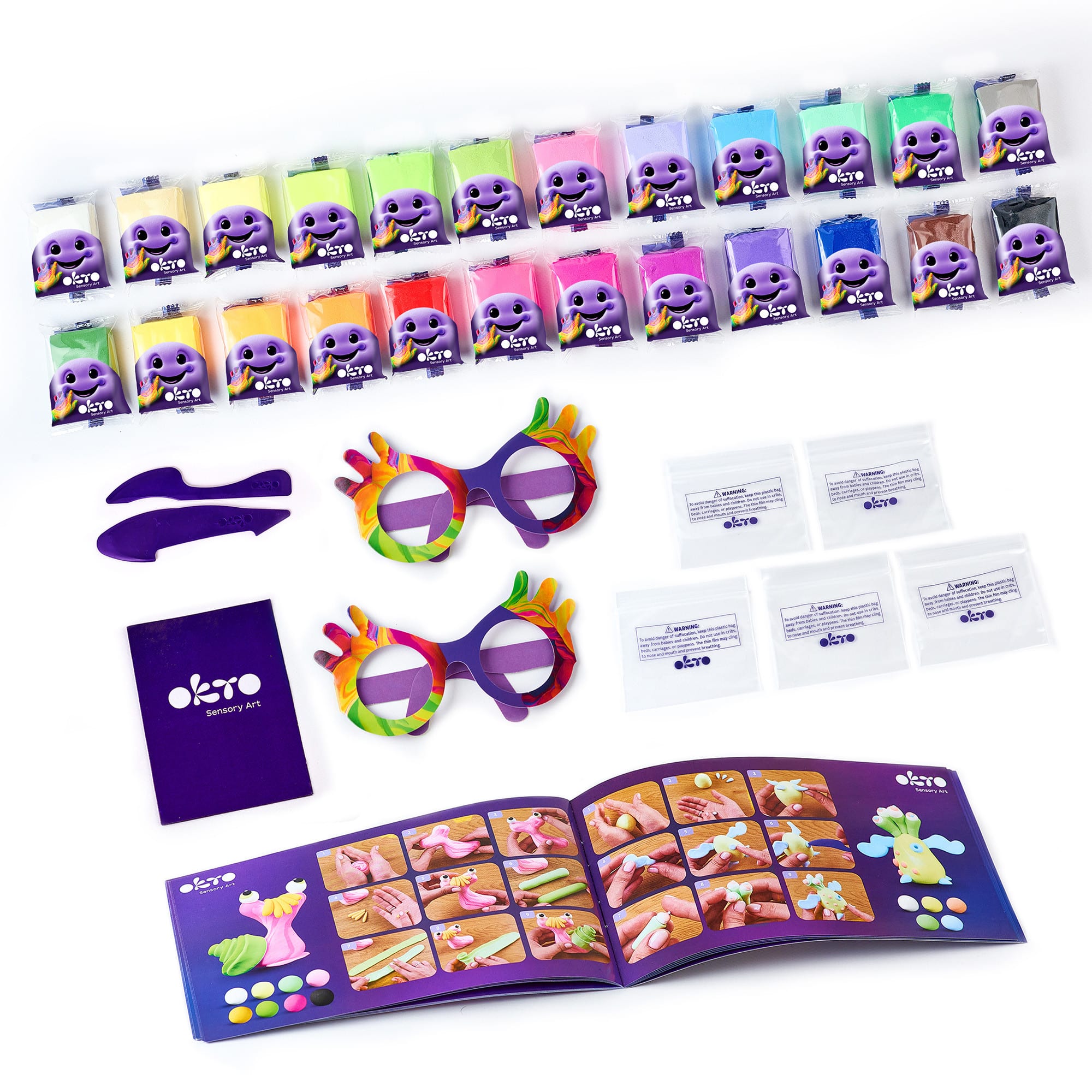 OKTO 24 Color Air Clay Creativity Kit