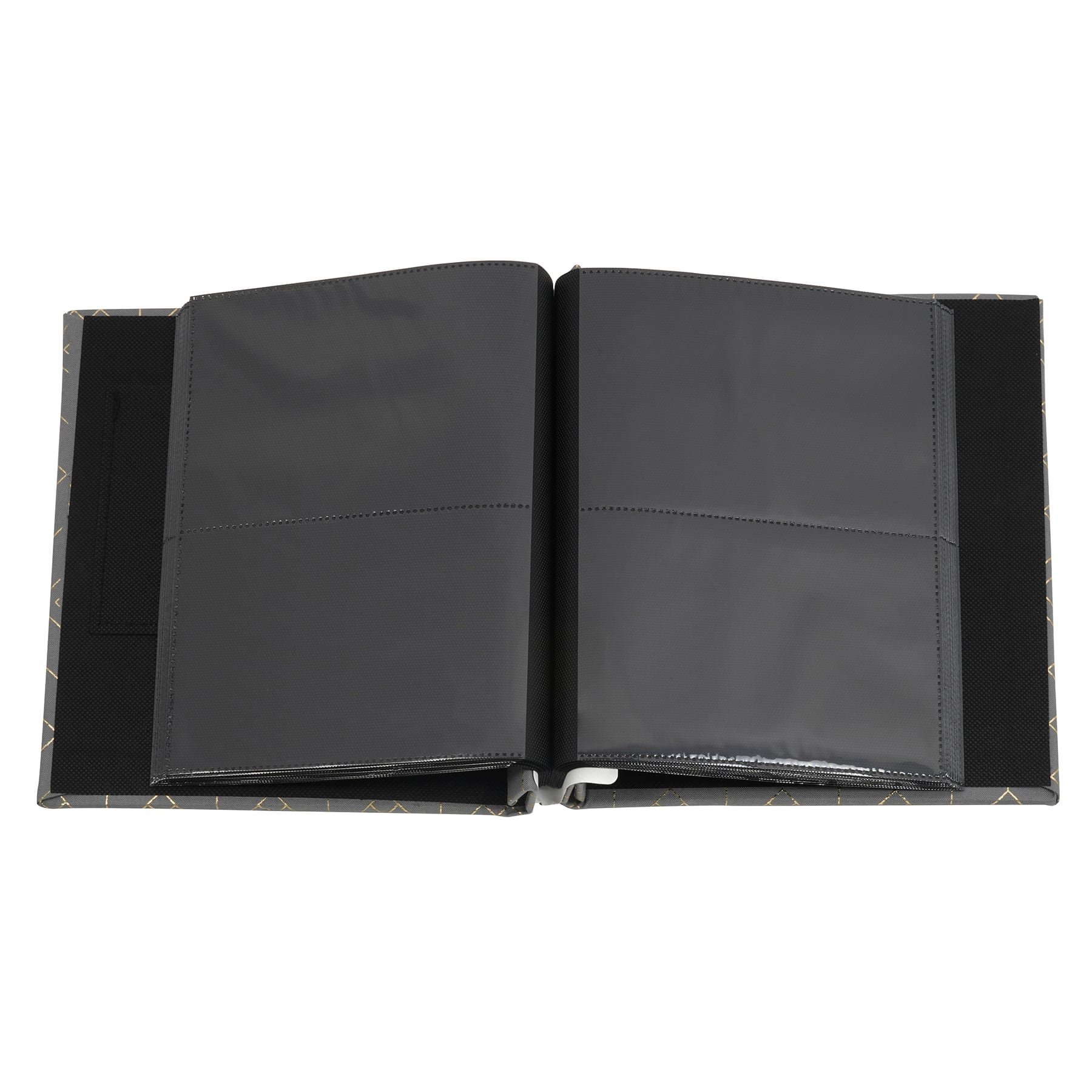 6 Pack: Gray Geometric 2-Up Photo Album by Recollections™