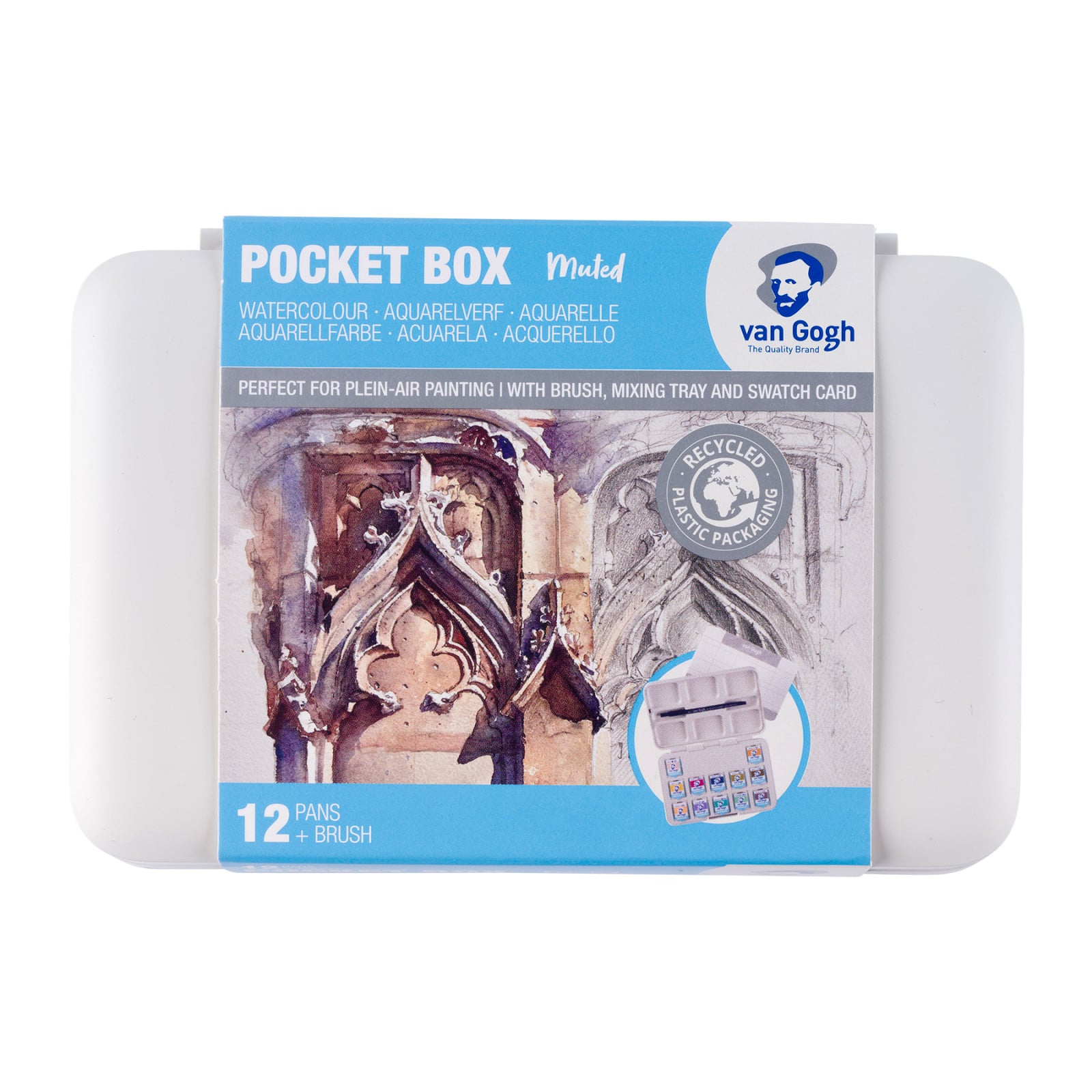 Van Gogh Muted Watercolor Pocket Box Set