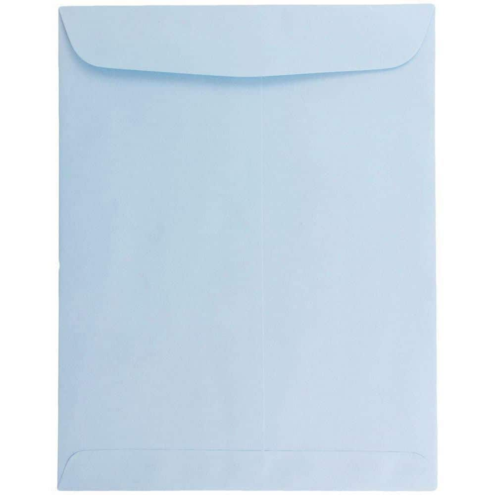 JAM Paper 10&#x22; x 13&#x22; Pastel Baby Blue Open End Catalog Envelopes