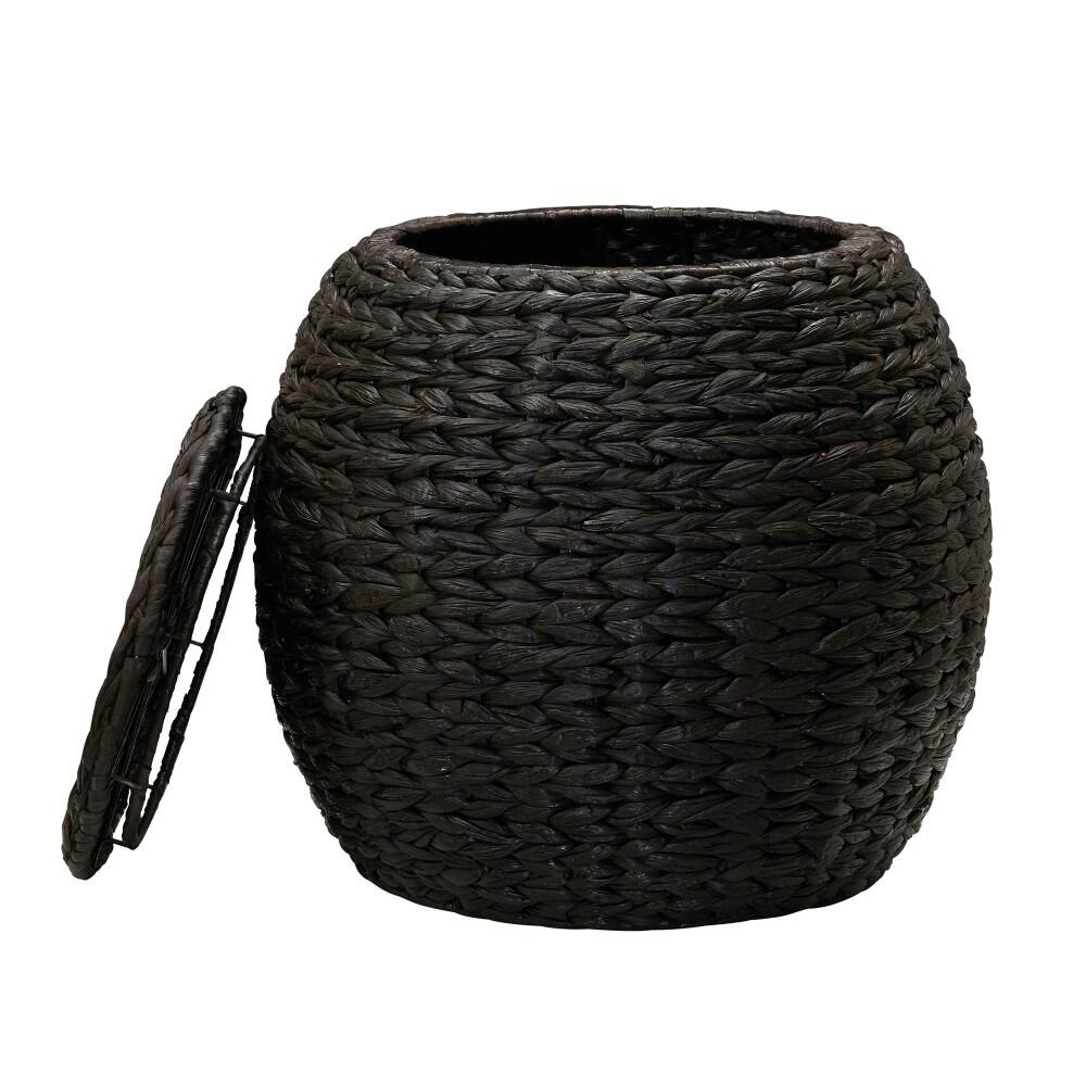 Household Essentials 19" Woven Hyacinth Storage End Table