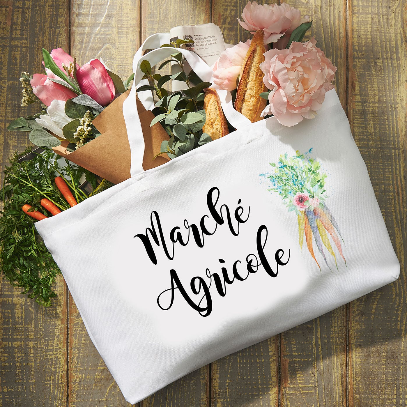 Farmer&#x27;s Market Sublimation Tote
