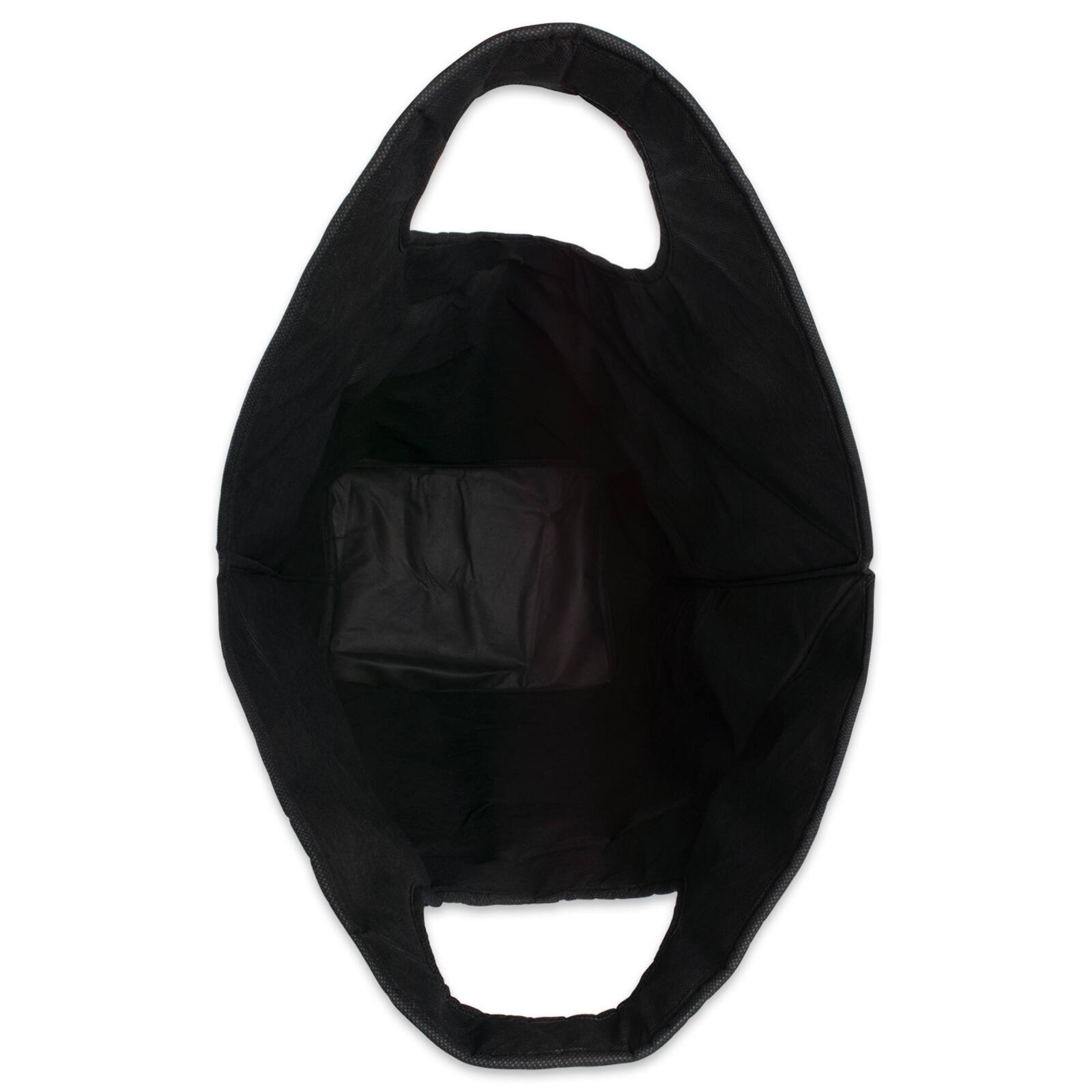 DII&#xAE; Black Marble Laundry Basket Bag