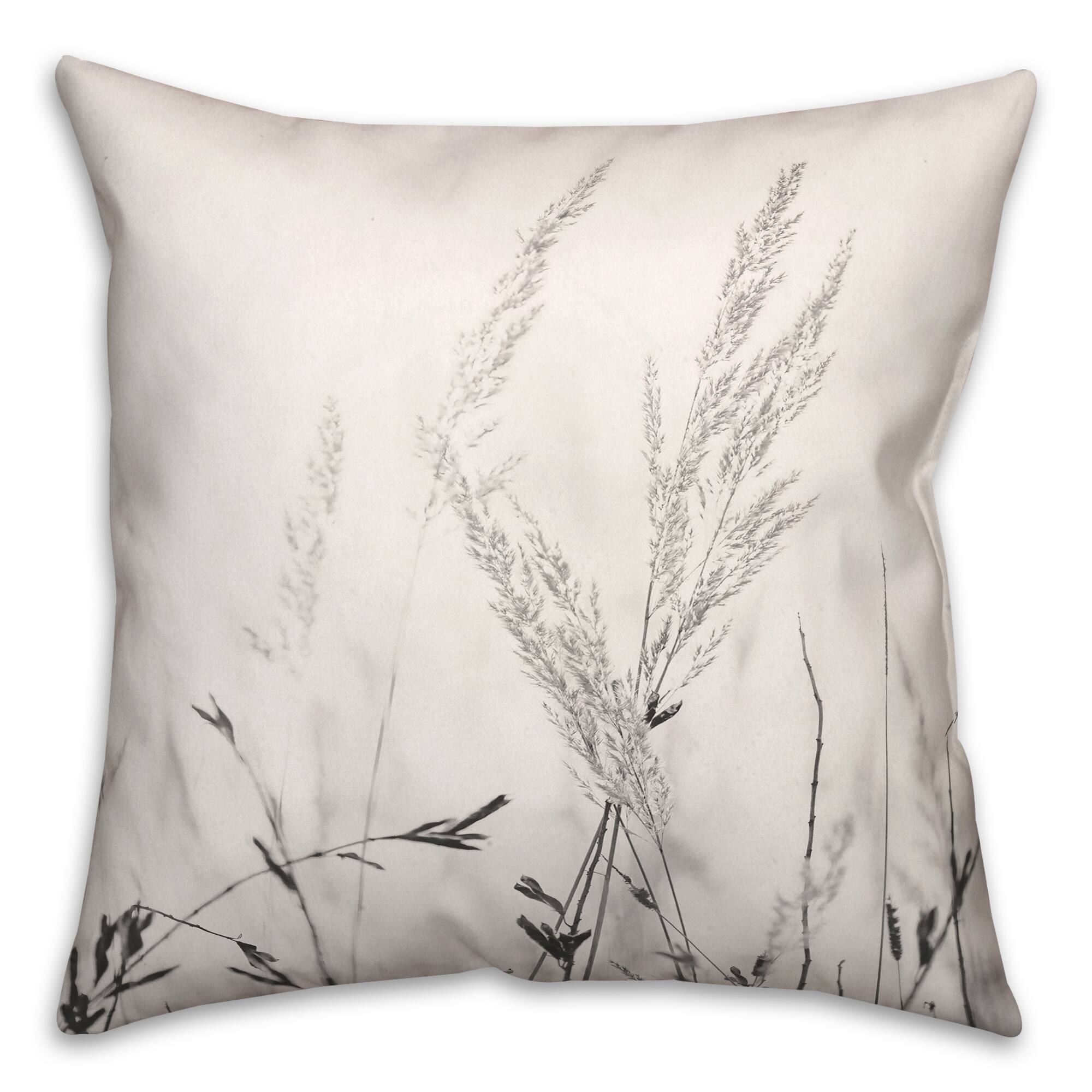 Bw Field Grasses 18" x 18" Indoor/Outdoor Pillow