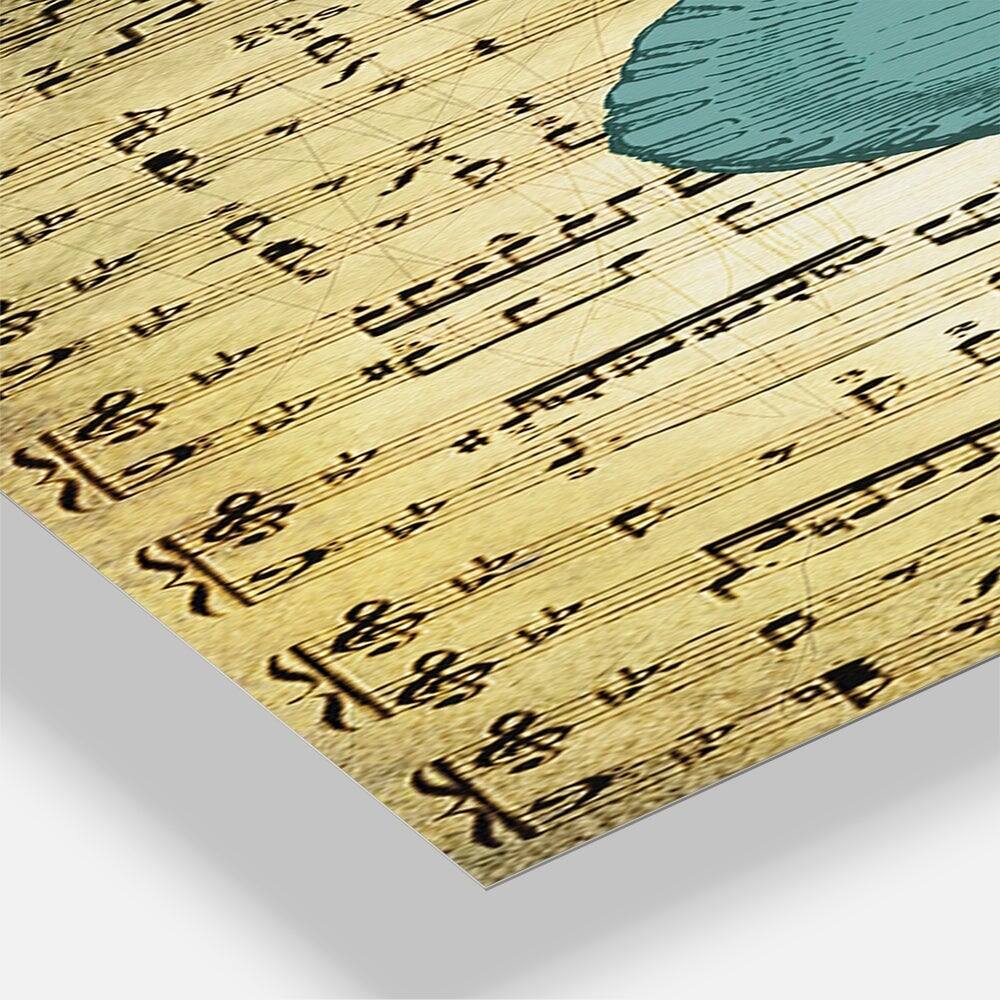 Designart Nautical & Coastal Blue Sea 3 Panel Oversized Wall Clock