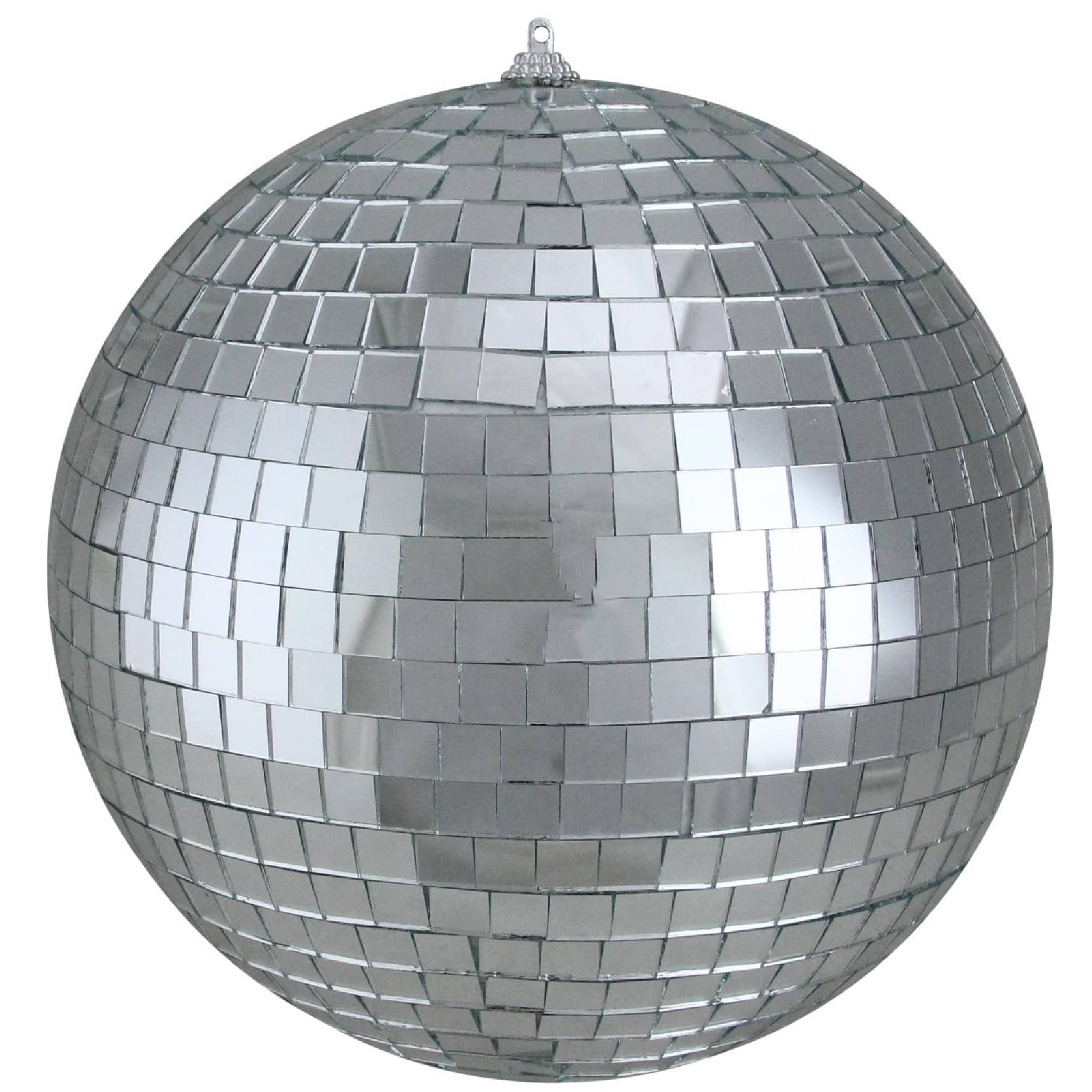 8&#x22; Silver Splendor Mirrored Glass Disco Ball Ornament