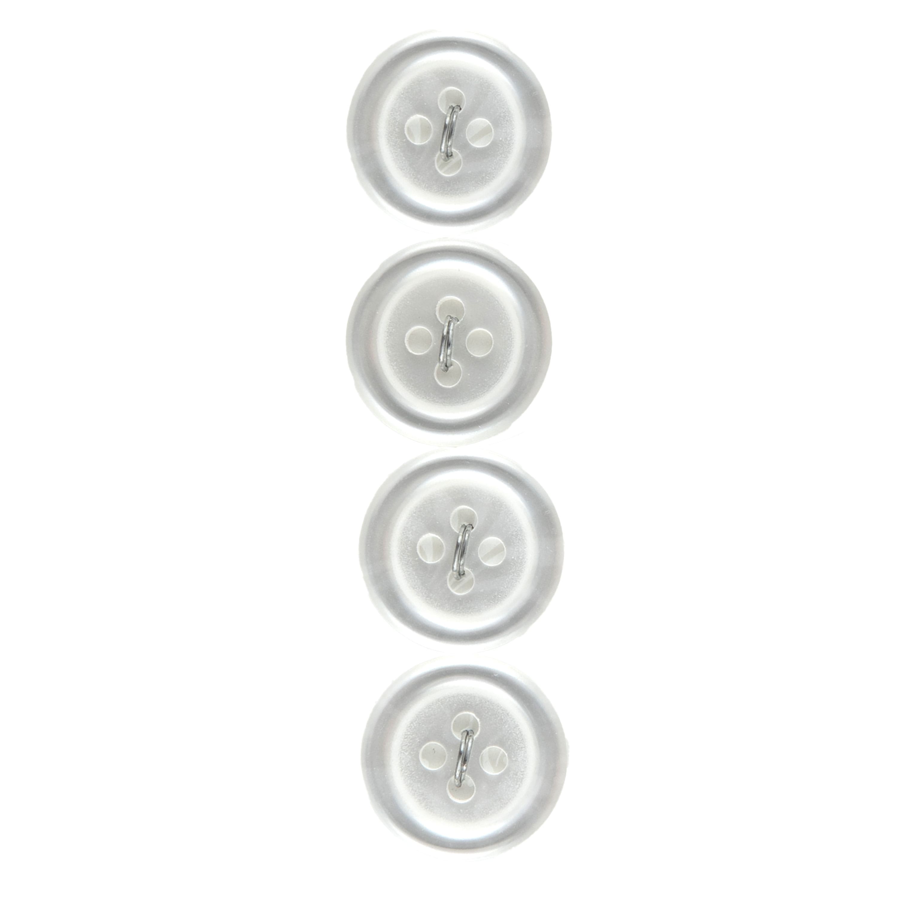 LaMode 5/8&#x22; Translucent 4-Hole Buttons, 4ct.