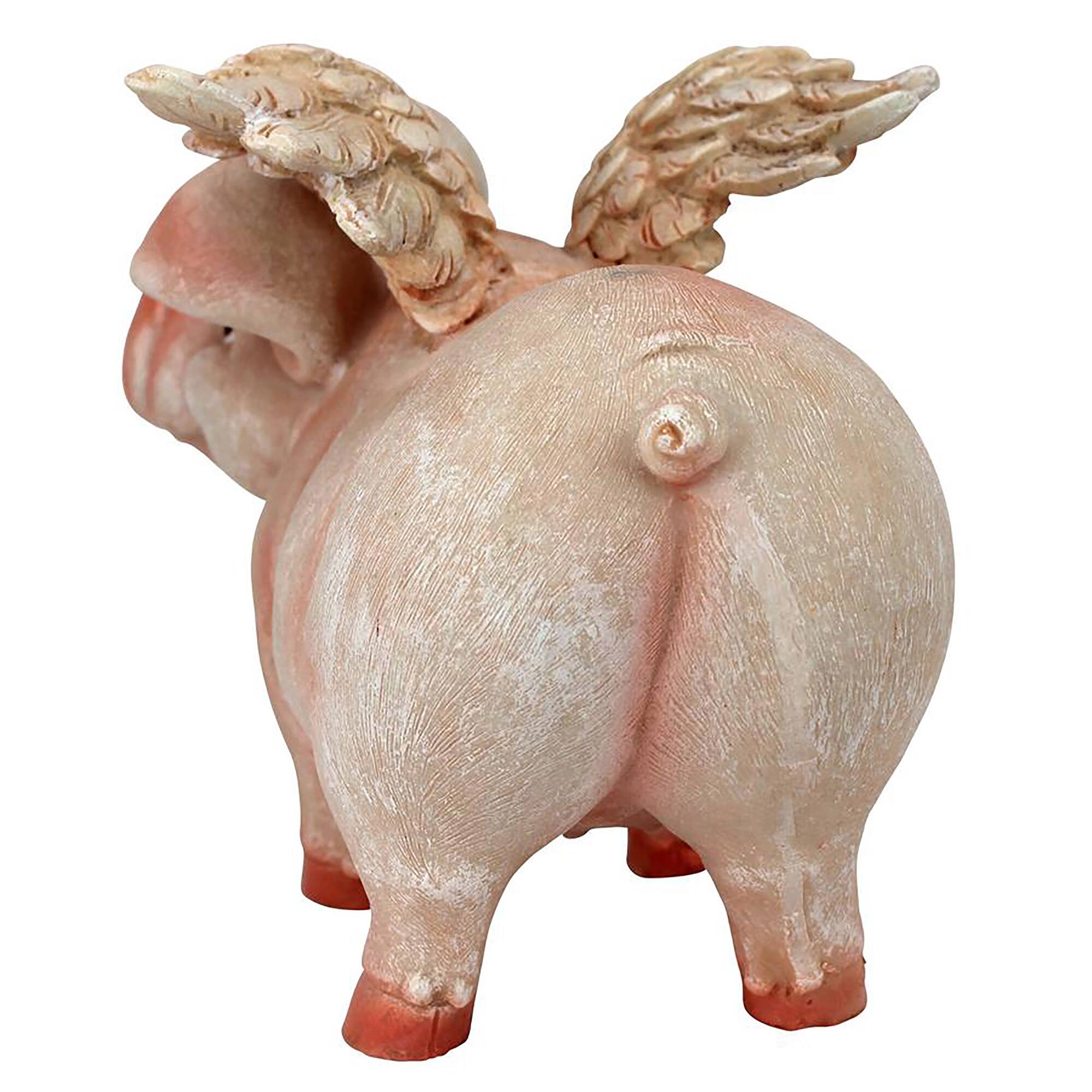 Design Toscano 8&#x22; Hog Heaven Flying Pigs Statue Collection Standing
