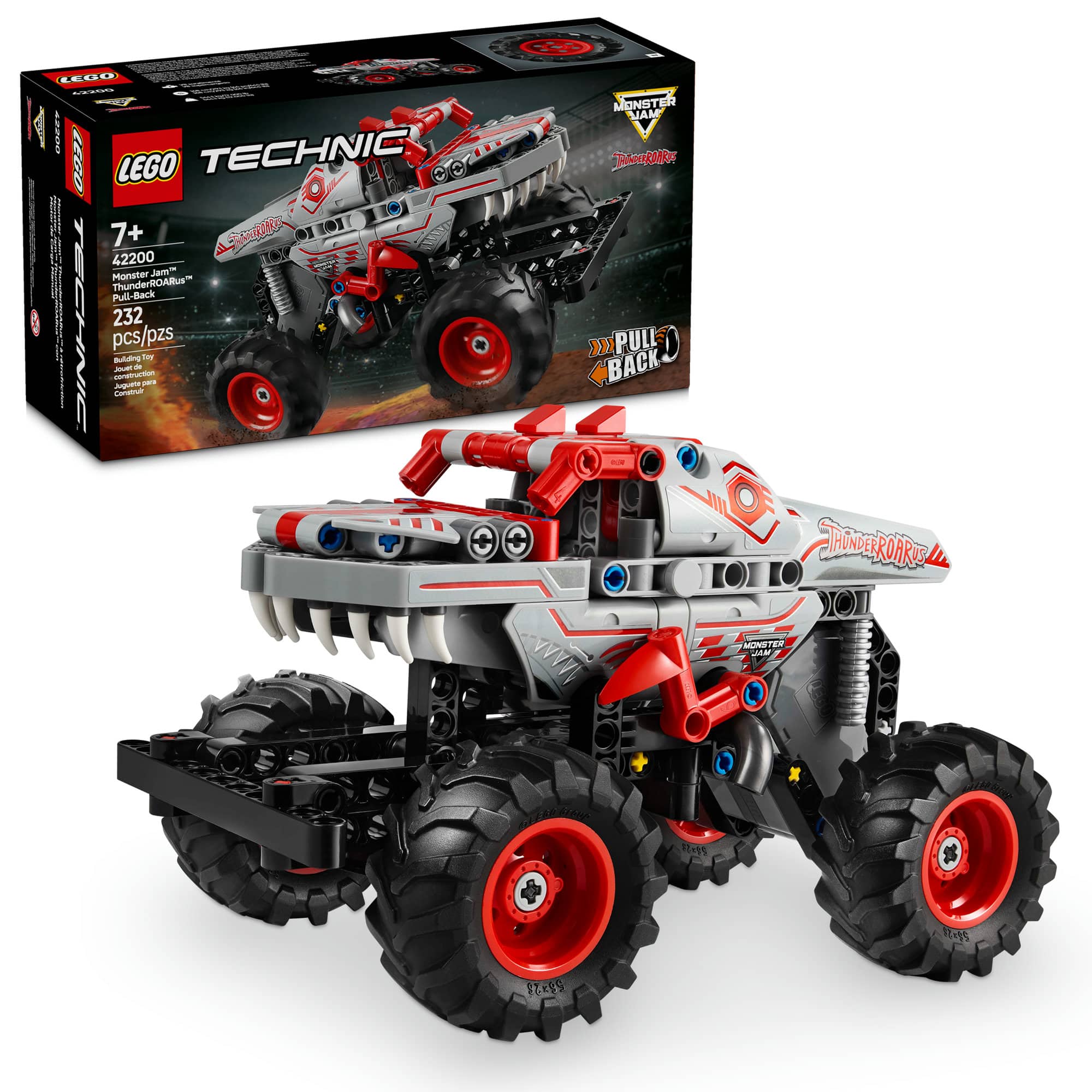 LEGO&#xAE; Technic&#x2122; Monster Jam&#x2122; ThunderROARus&#x2122; Pull-Back Truck Toy 42200
