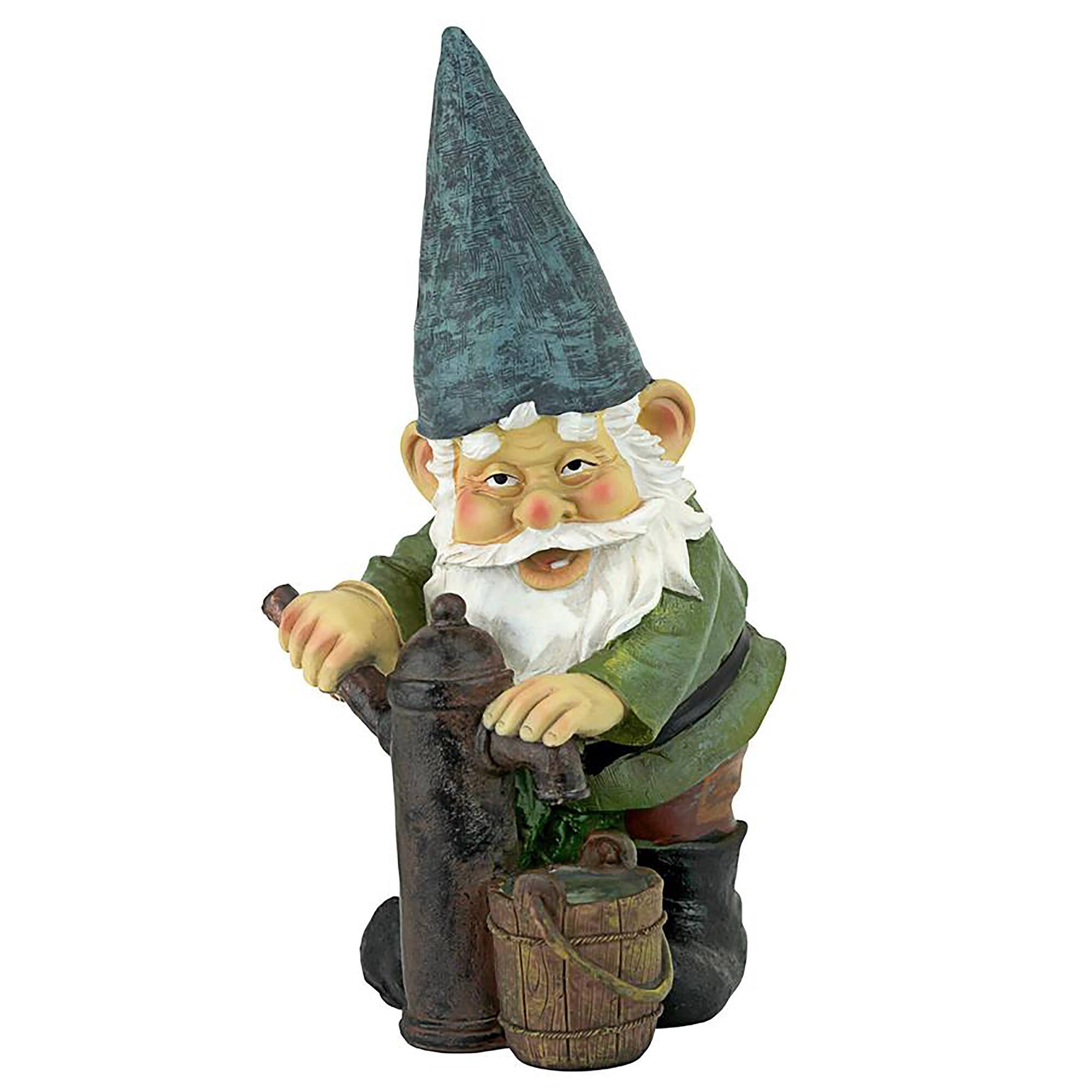 Design Toscano 12" Water Pump Pete Garden Gnome Statue