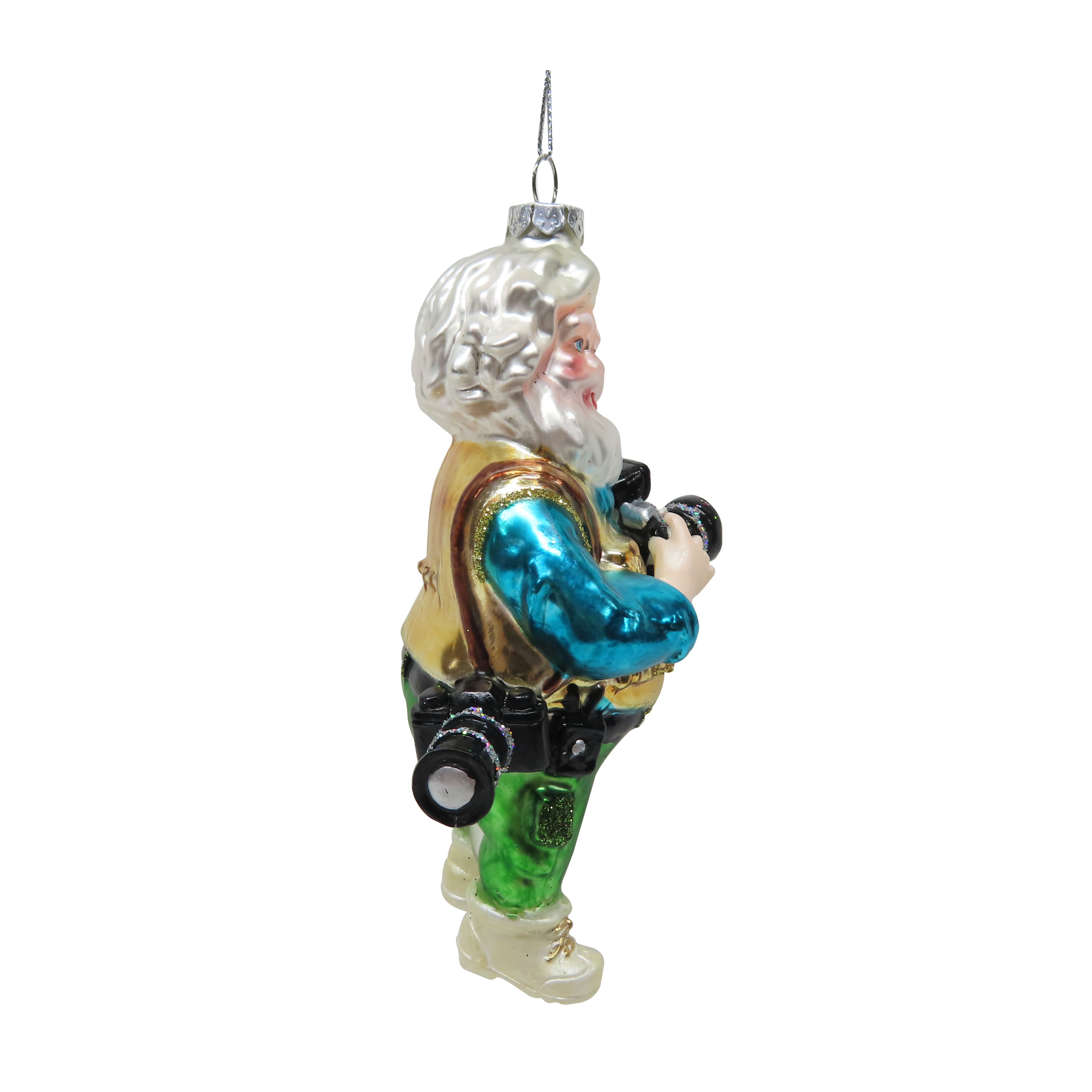5.25&#x22; Photographer Santa Glass Ornament by Ashland&#xAE;