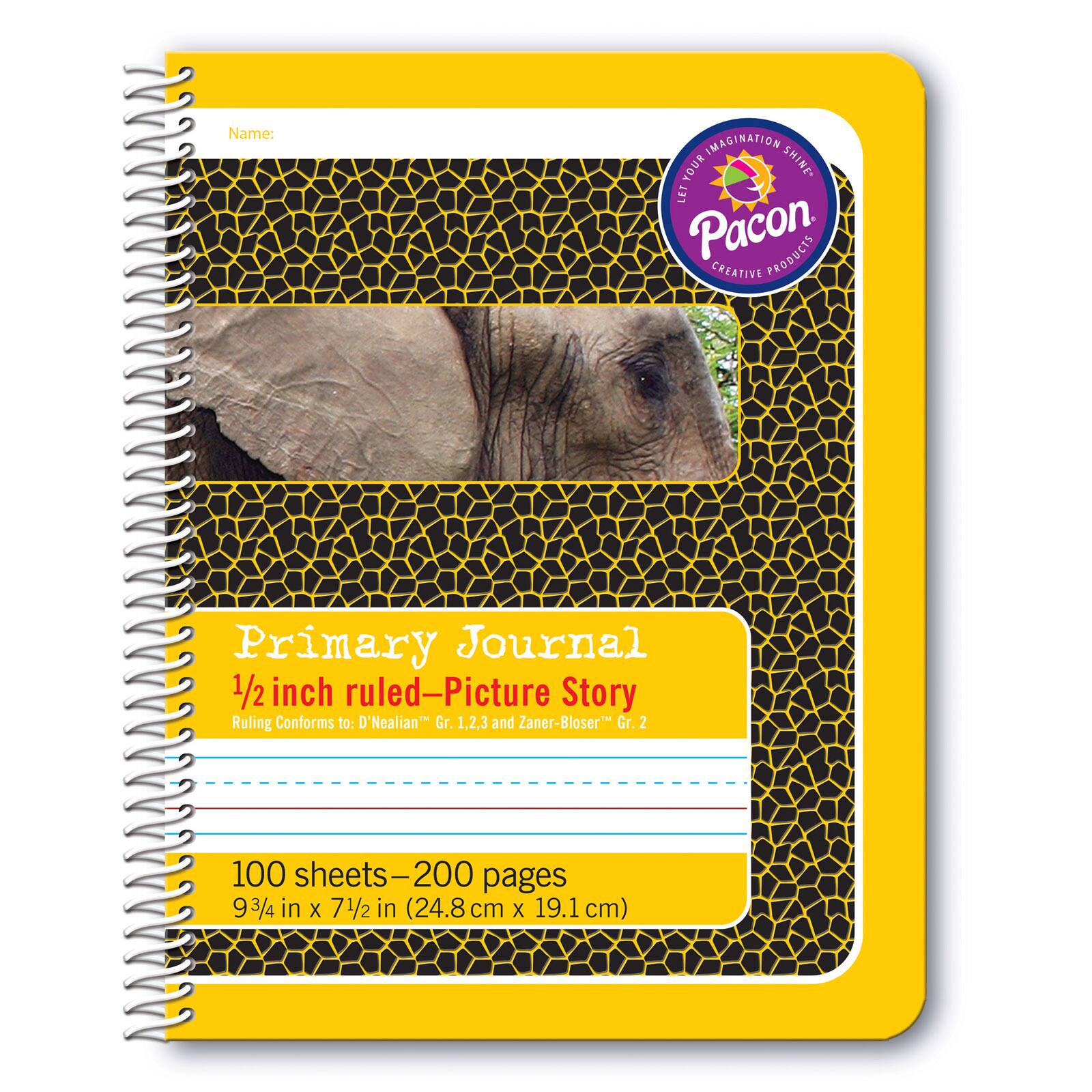 Pacon® 7.5" x 9.75" Spiral Bound Ruled Primary Composition Book, 6ct.