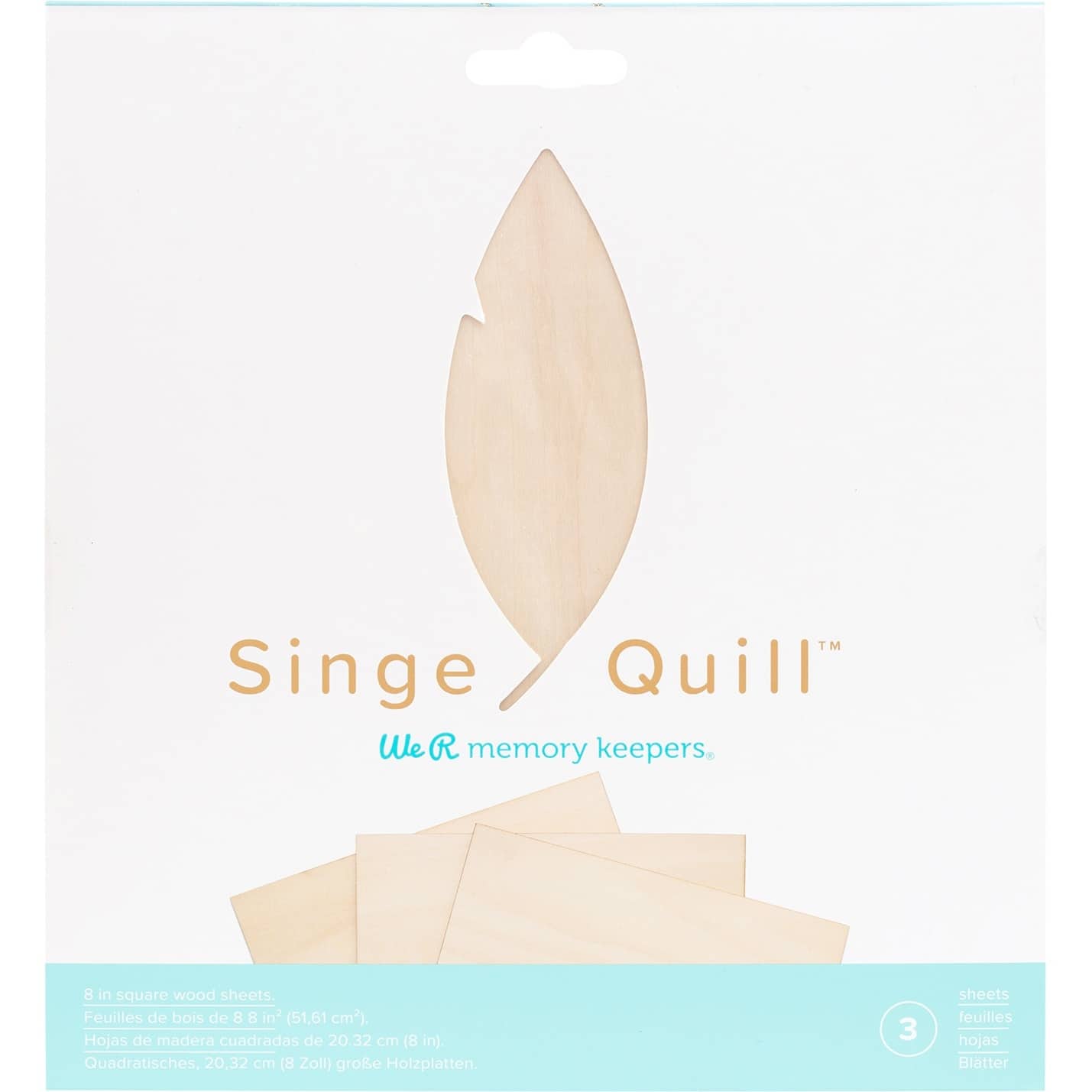 We R Memory Keepers® 8" x 8" Singe Quill Veneer Sheets, 3ct.