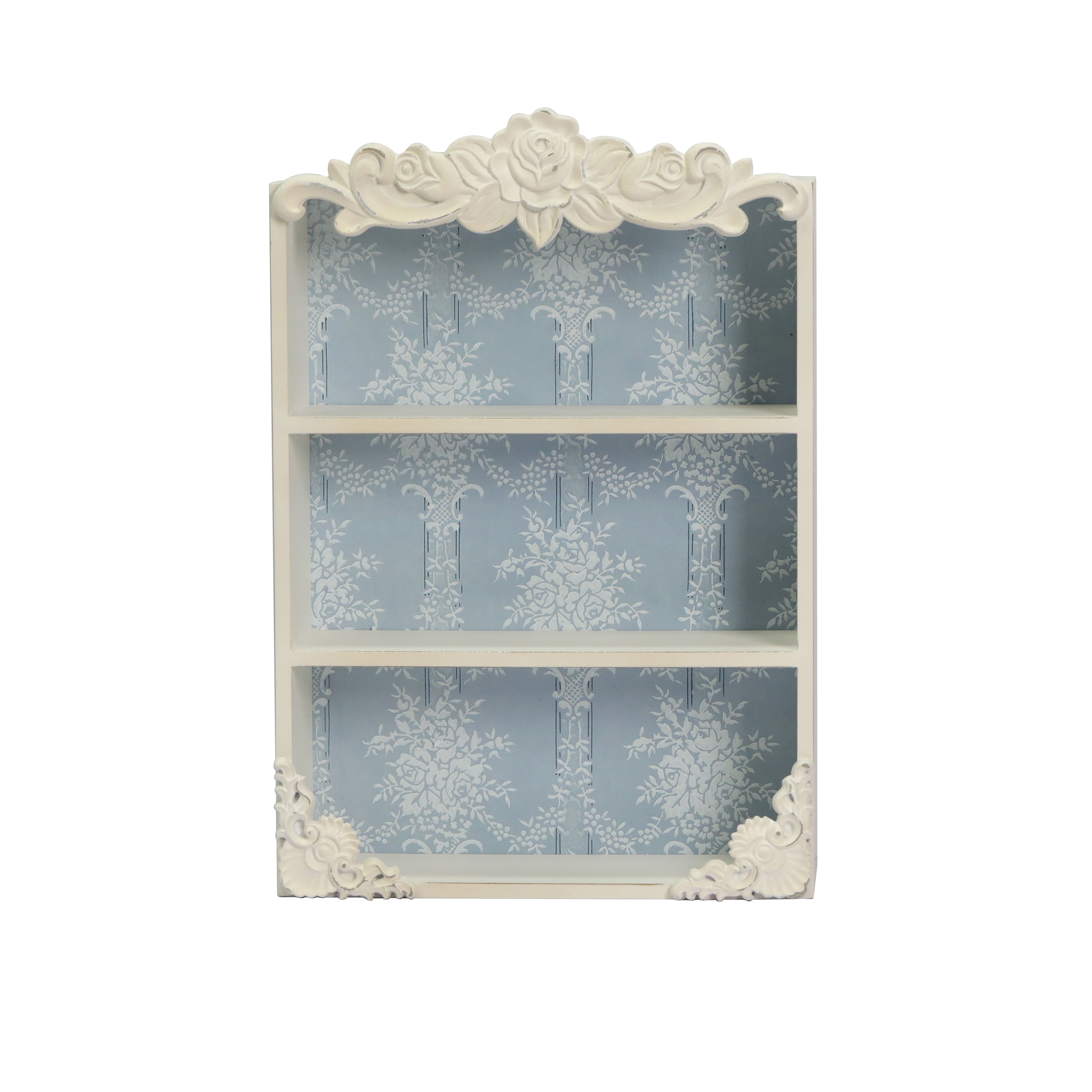 17&#x22; White Rose 3-Shelf Cubby by Ashland&#xAE;