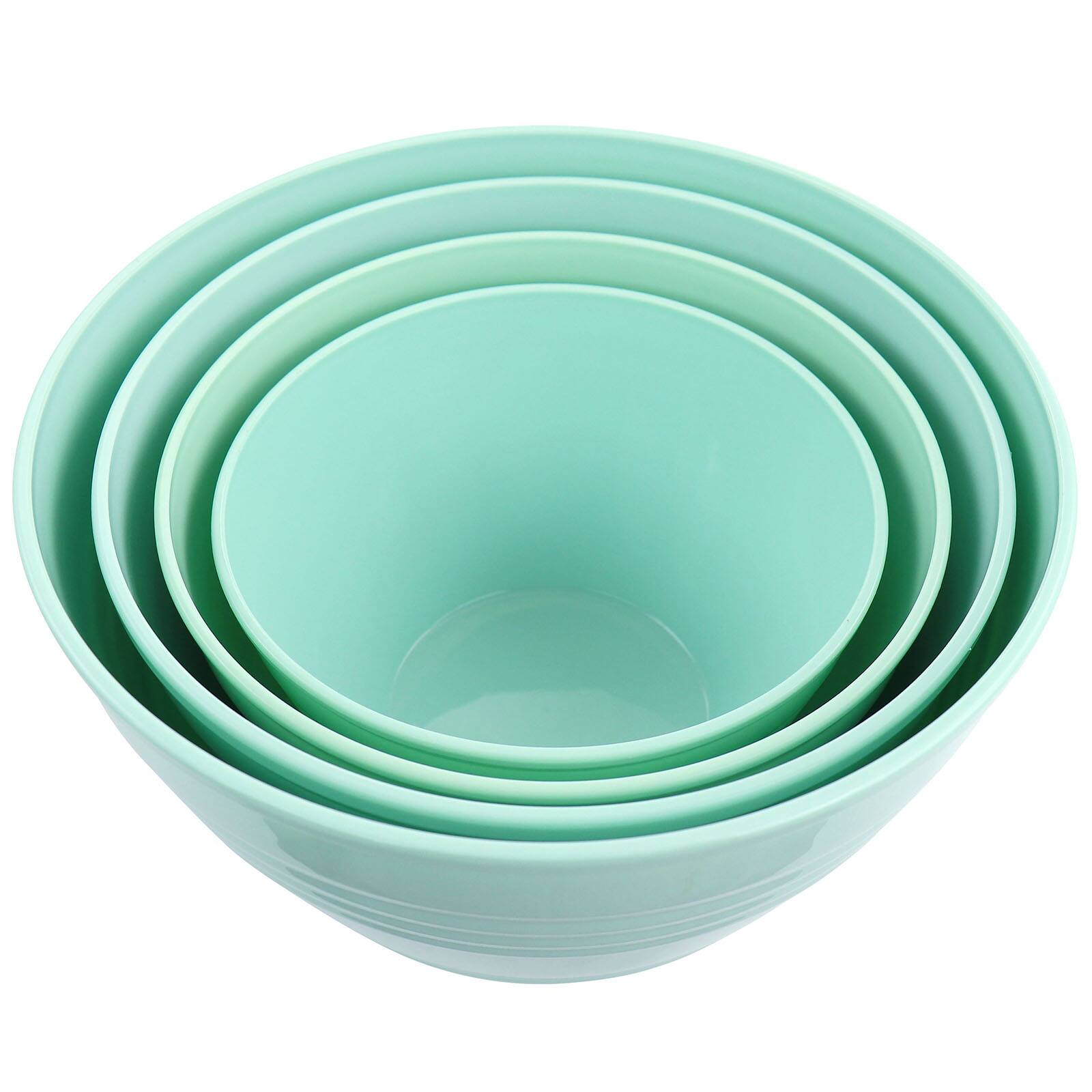 Martha Stewart Turquoise Plastic Bowl Set with Lids