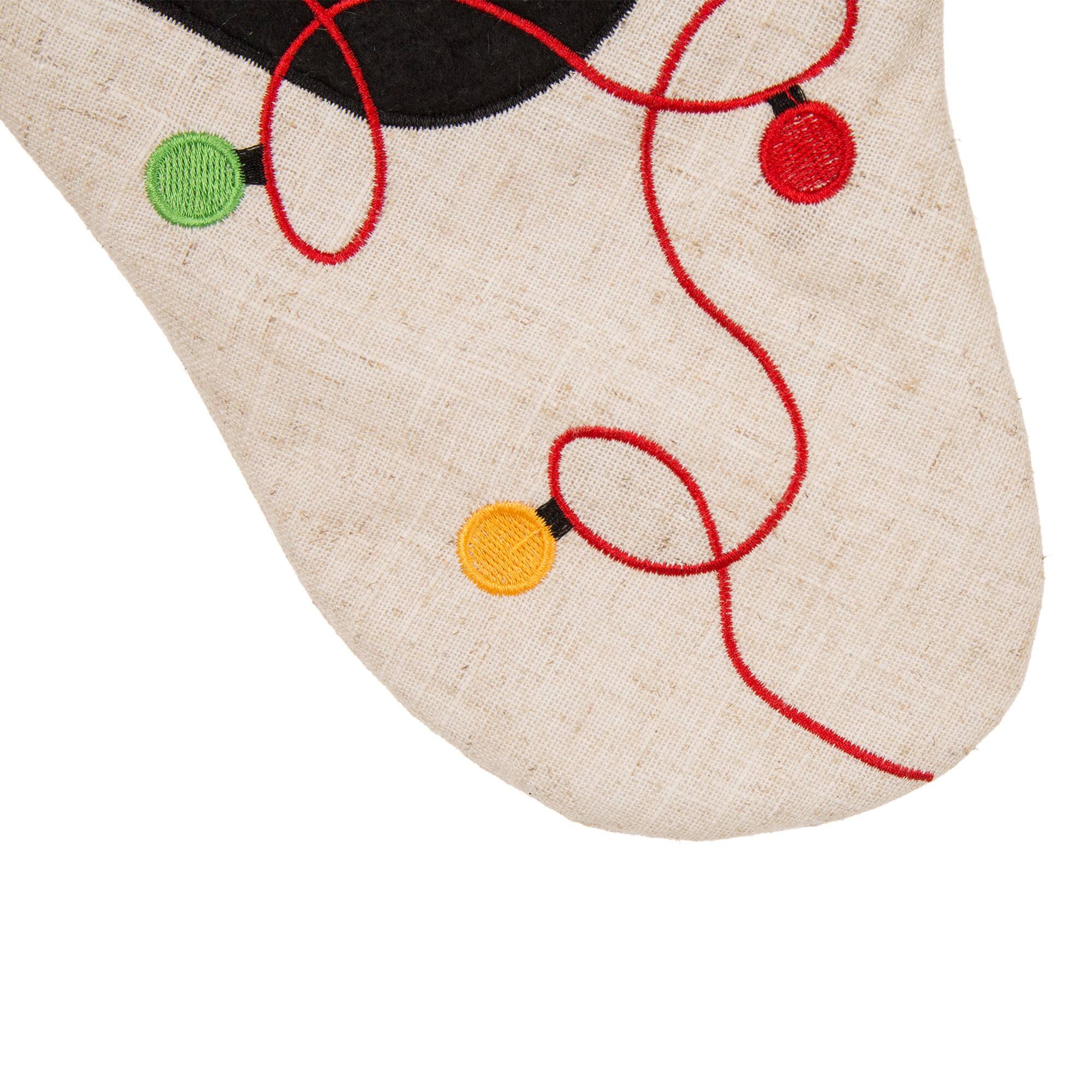 Glitzhome&#xAE; 21&#x22; LED Cat Christmas Stockings, 2ct.