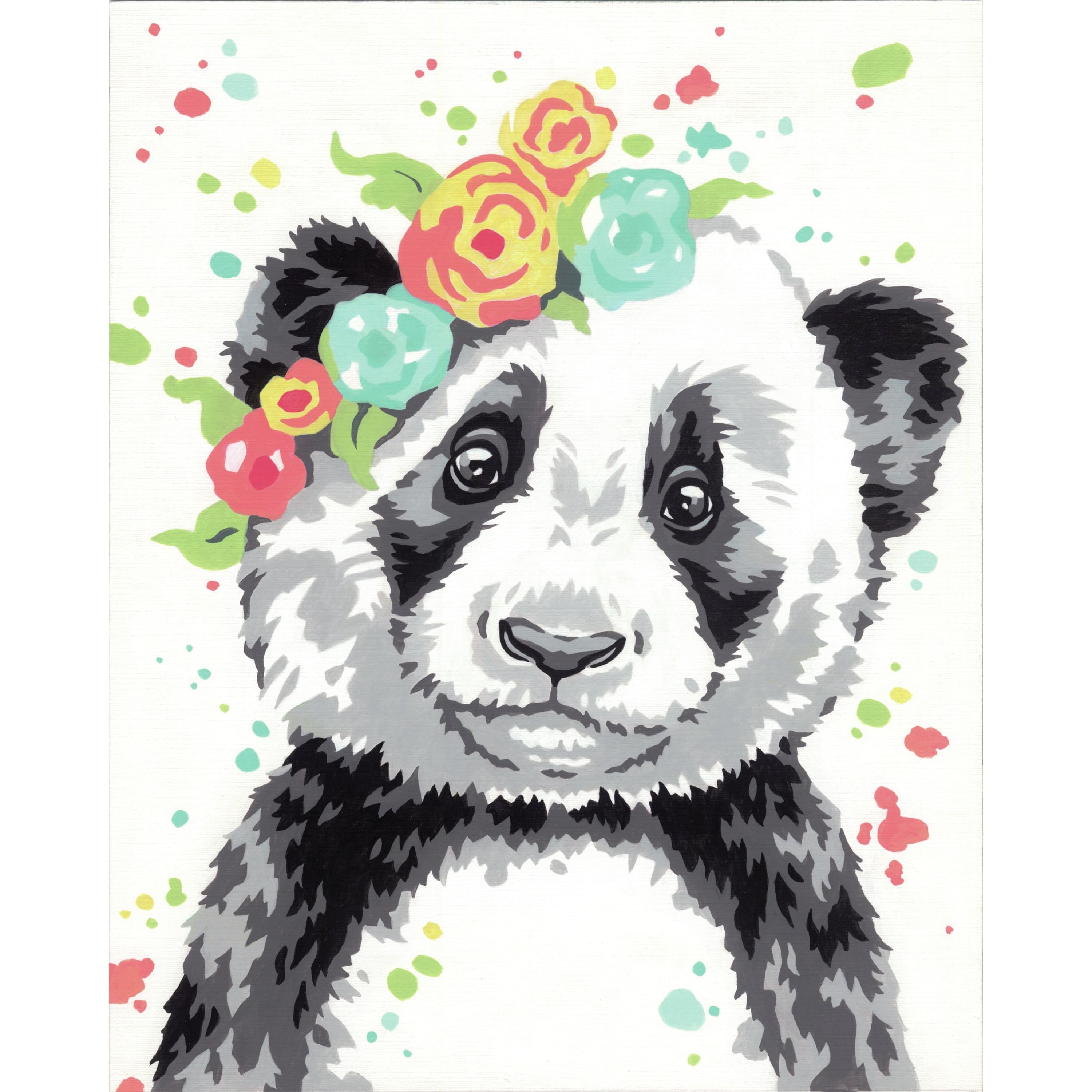 Dimensions® PaintWorks™ Panda Paint-by-Number Kit