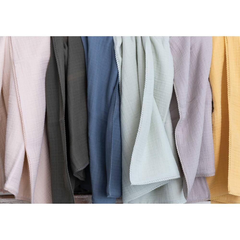 Hello Honey&#xAE; Double Cloth Cotton Baby Blanket with Trim