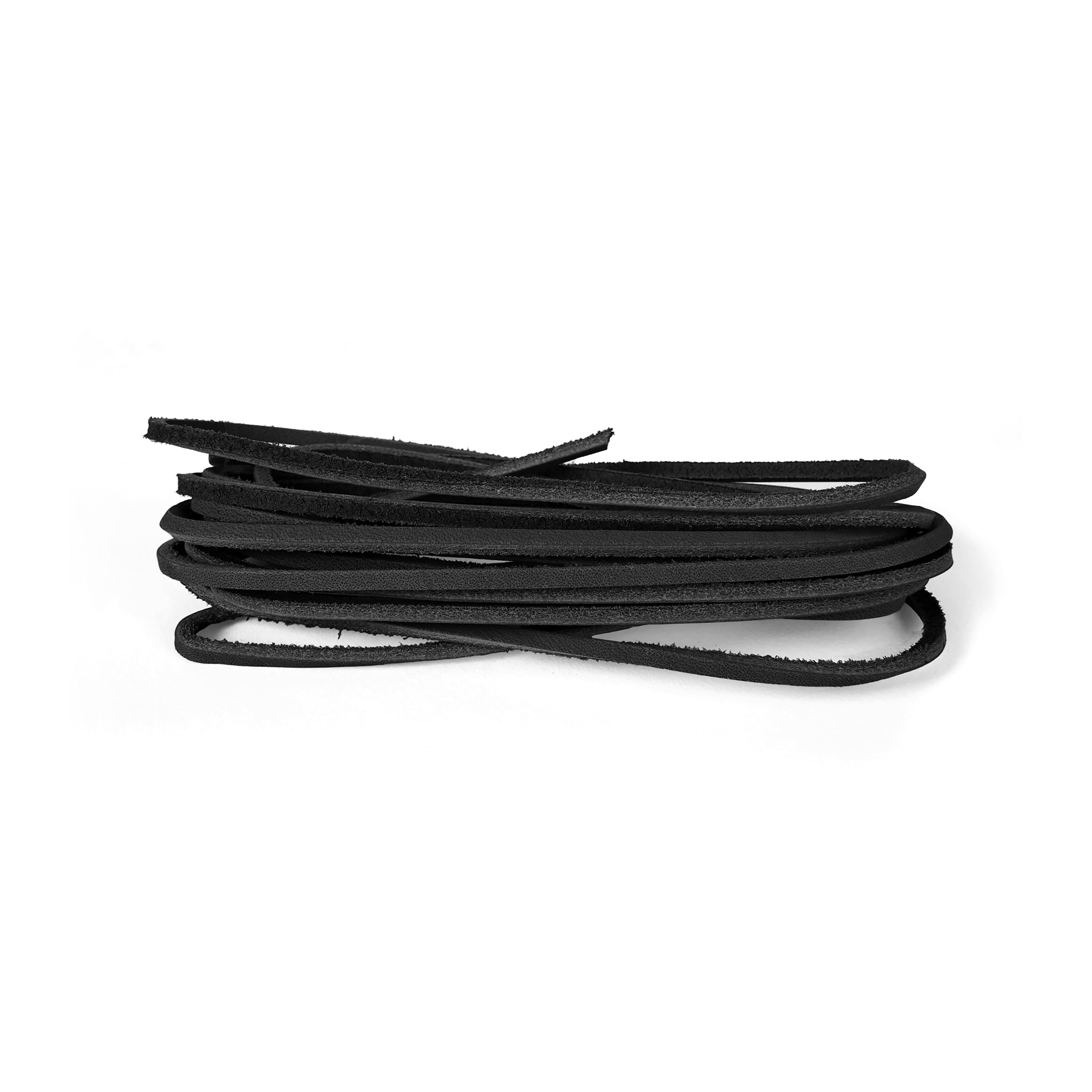 12 Packs: 2 ct. (24 total) 3.1mm Black Square Leather Cord by Bead Landing™
