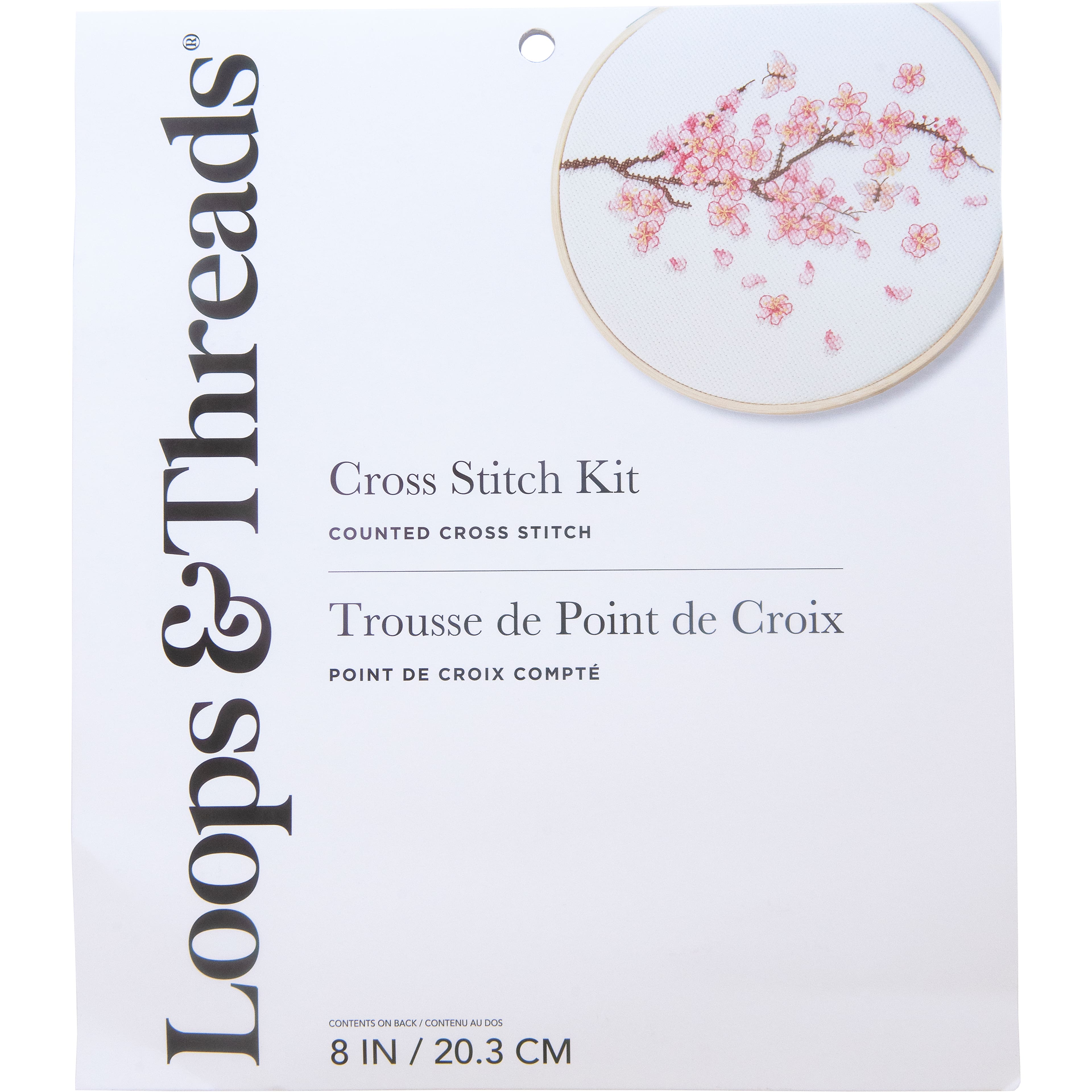 Cherry Blossom Cross Stitch Kit by Loops & Threads®