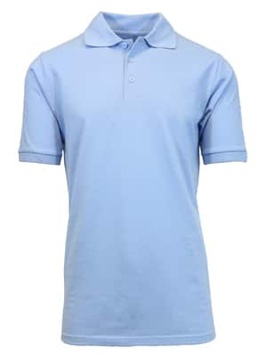 Galaxy by Harvic Short Sleeve Men's Pique Polo Shirt in Light Blue | Medium | Michaels®