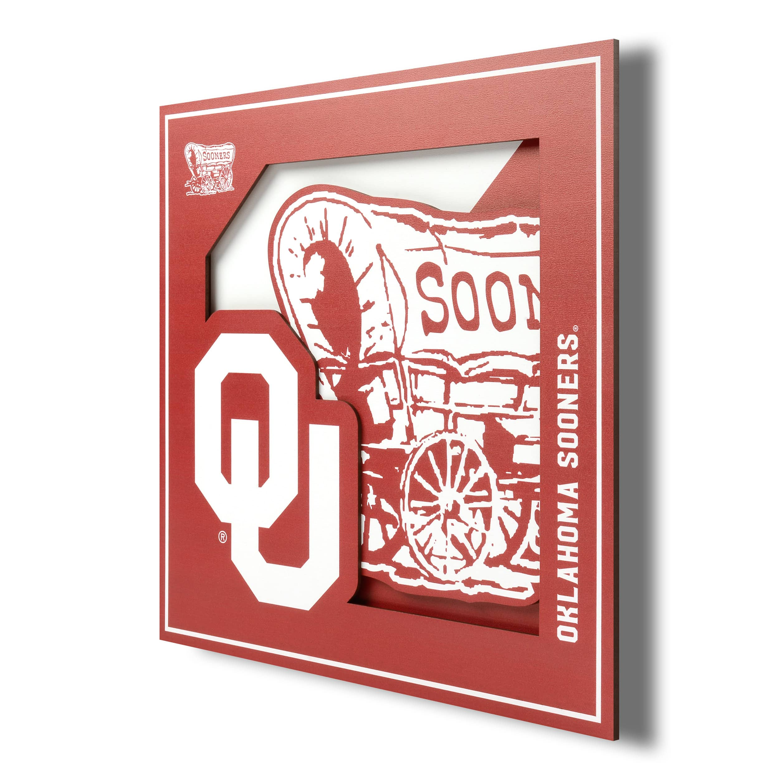 College 3D Logo Series Wall Art By Youthefan in Oklahoma Sooners | 12" x 12" | Michaels®