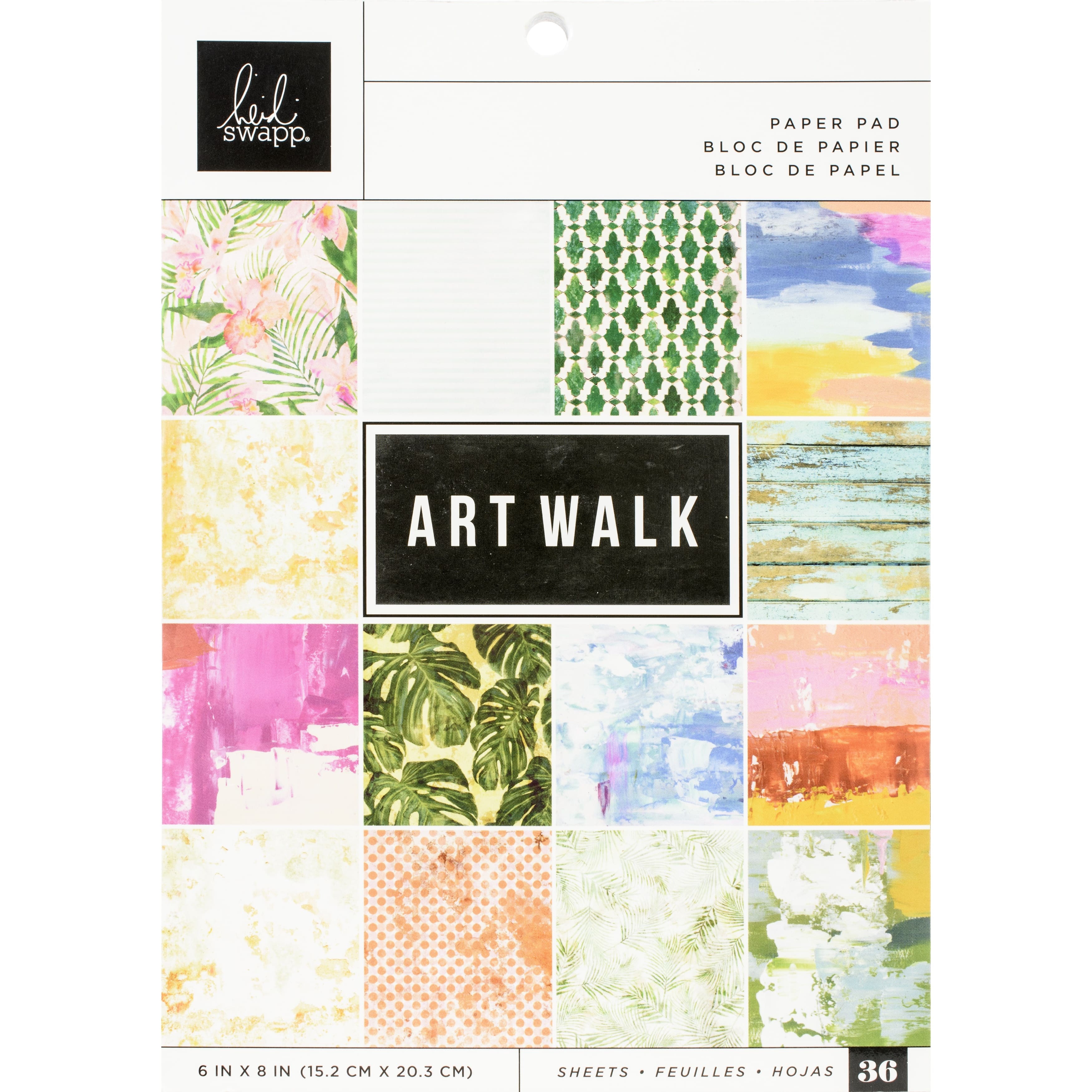Heidi Swapp Art Walk Single-Sided Paper Pad, 6&#x22; x 8&#x22;