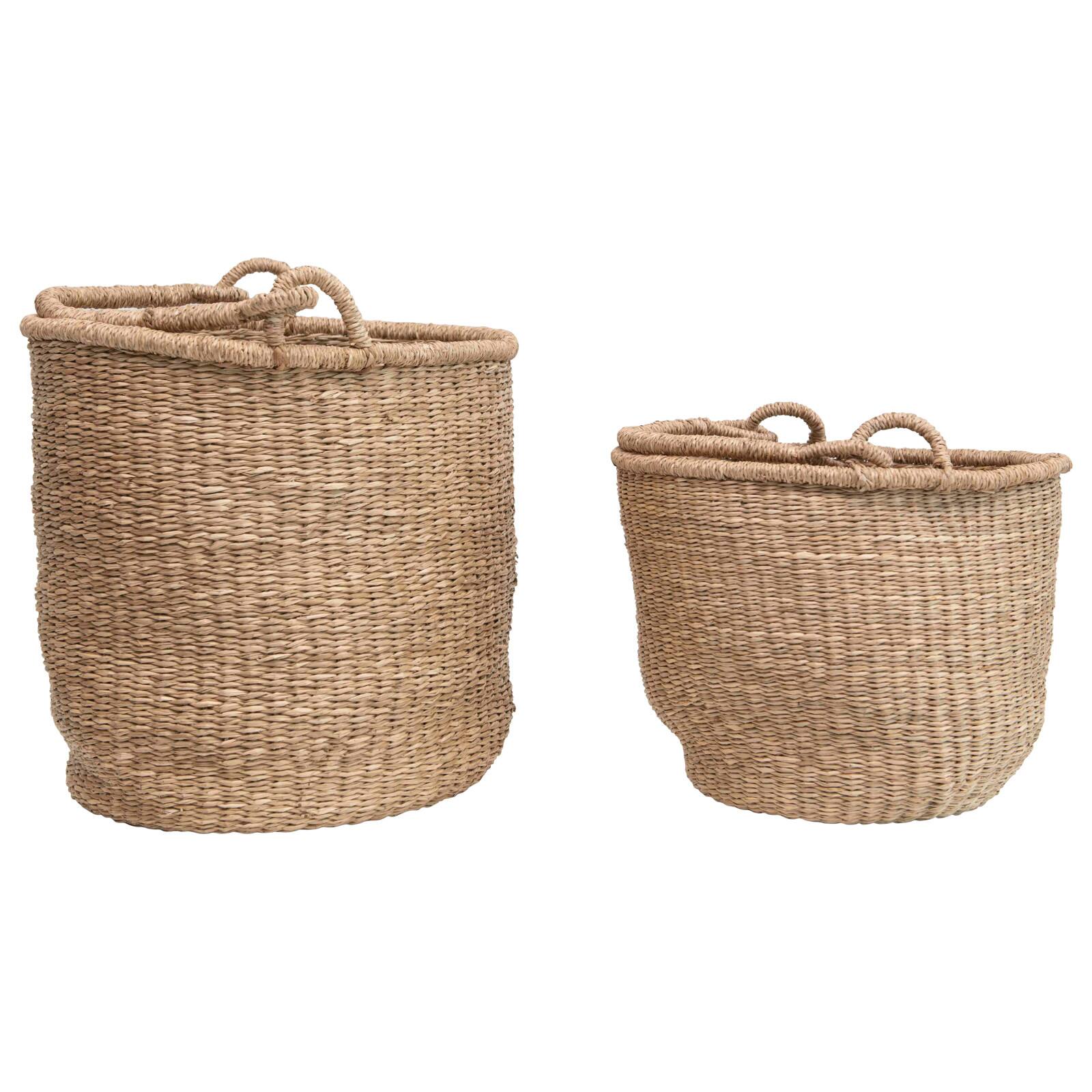 Handwoven Seagrass Baskets with Handles Set | Baskets | Michaels