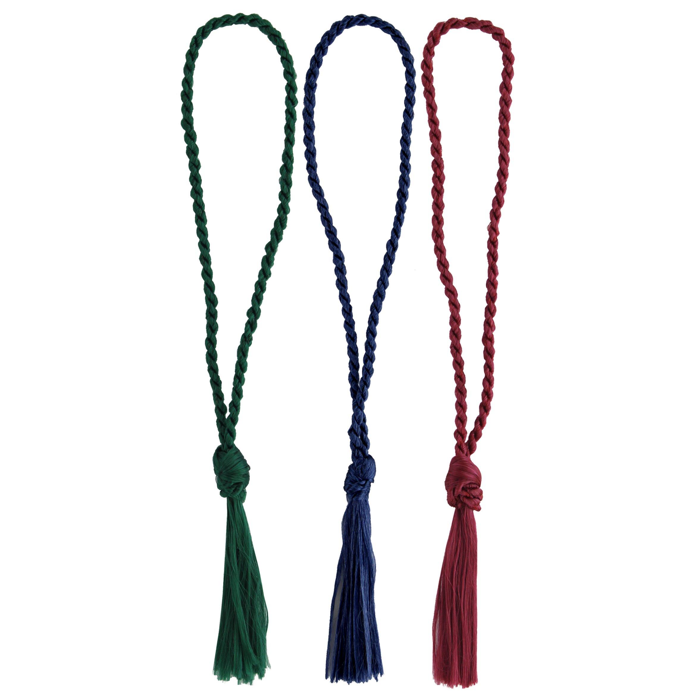 PA Paper&#x2122; Accents Dark Green, Navy &#x26; Maroon Tassels, 24ct.